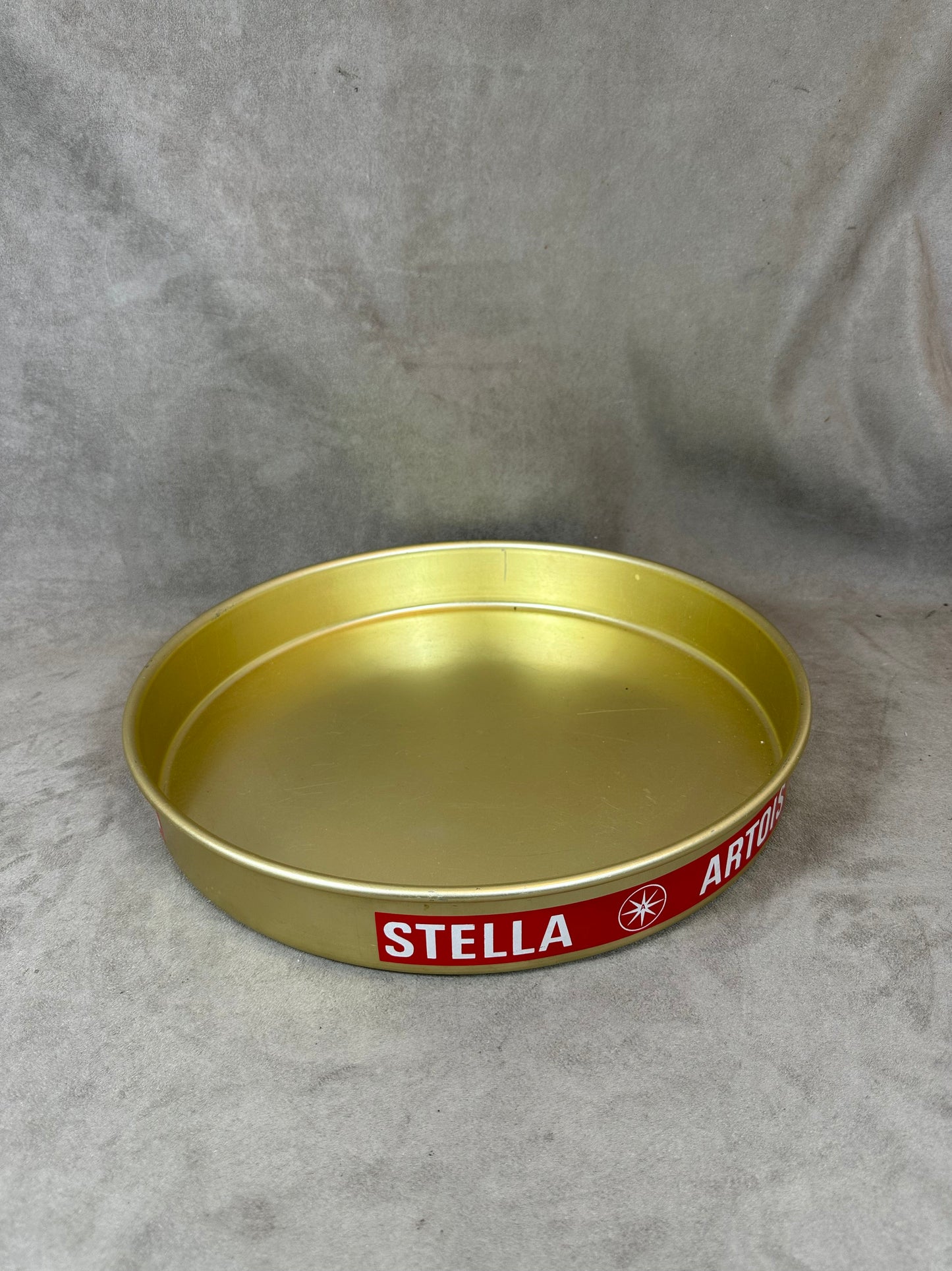 Vintage Stella Artois Aluminum Serving Tray Made in France 1980s