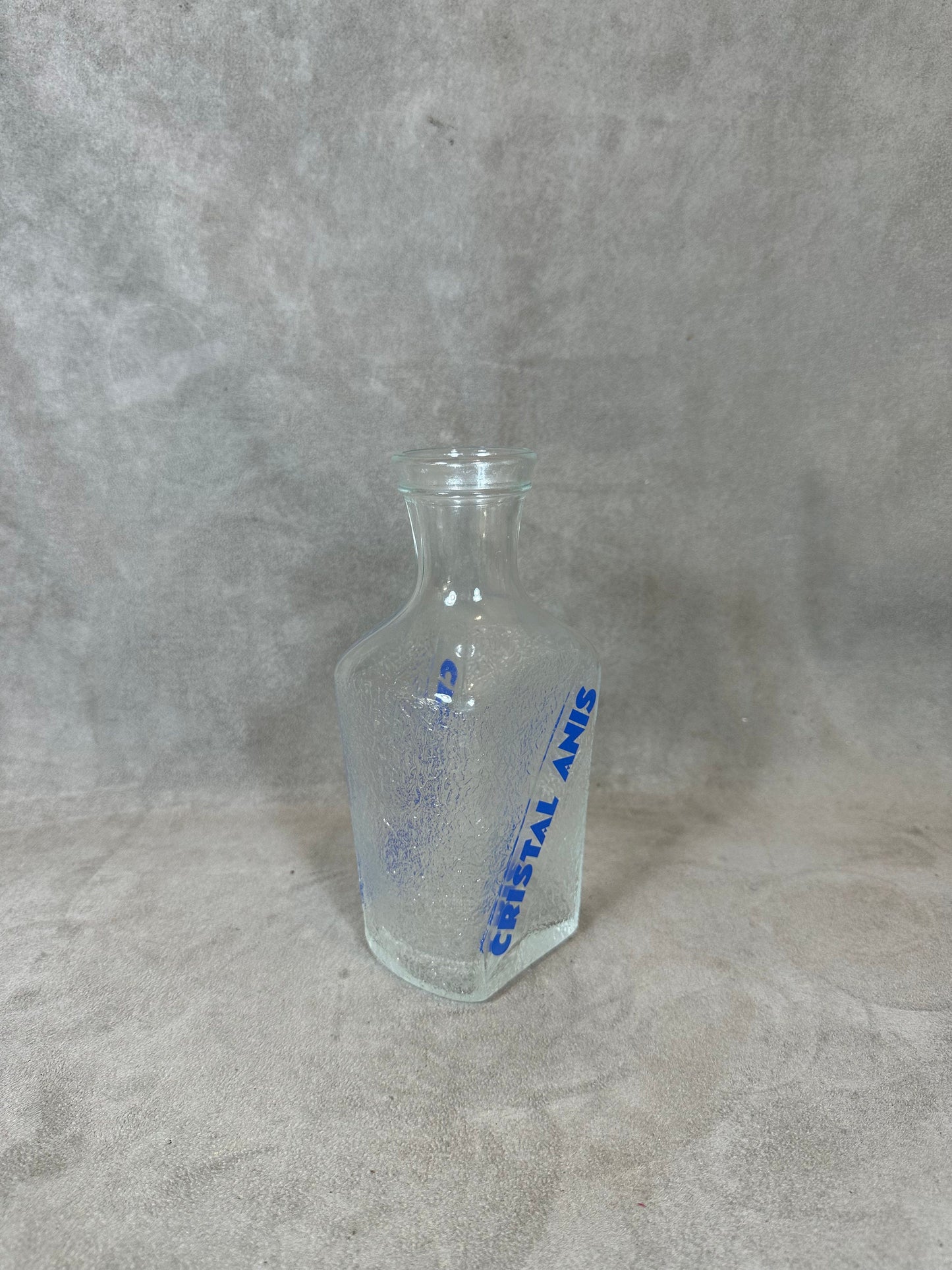 Glass Water Pitcher, Anise Crystal, Made in France, Vintage 1980