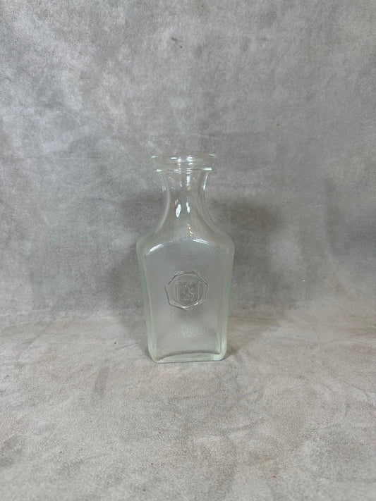 Glass Water Jug, Cinzano Torino, Made in Italy, Vintage 1980