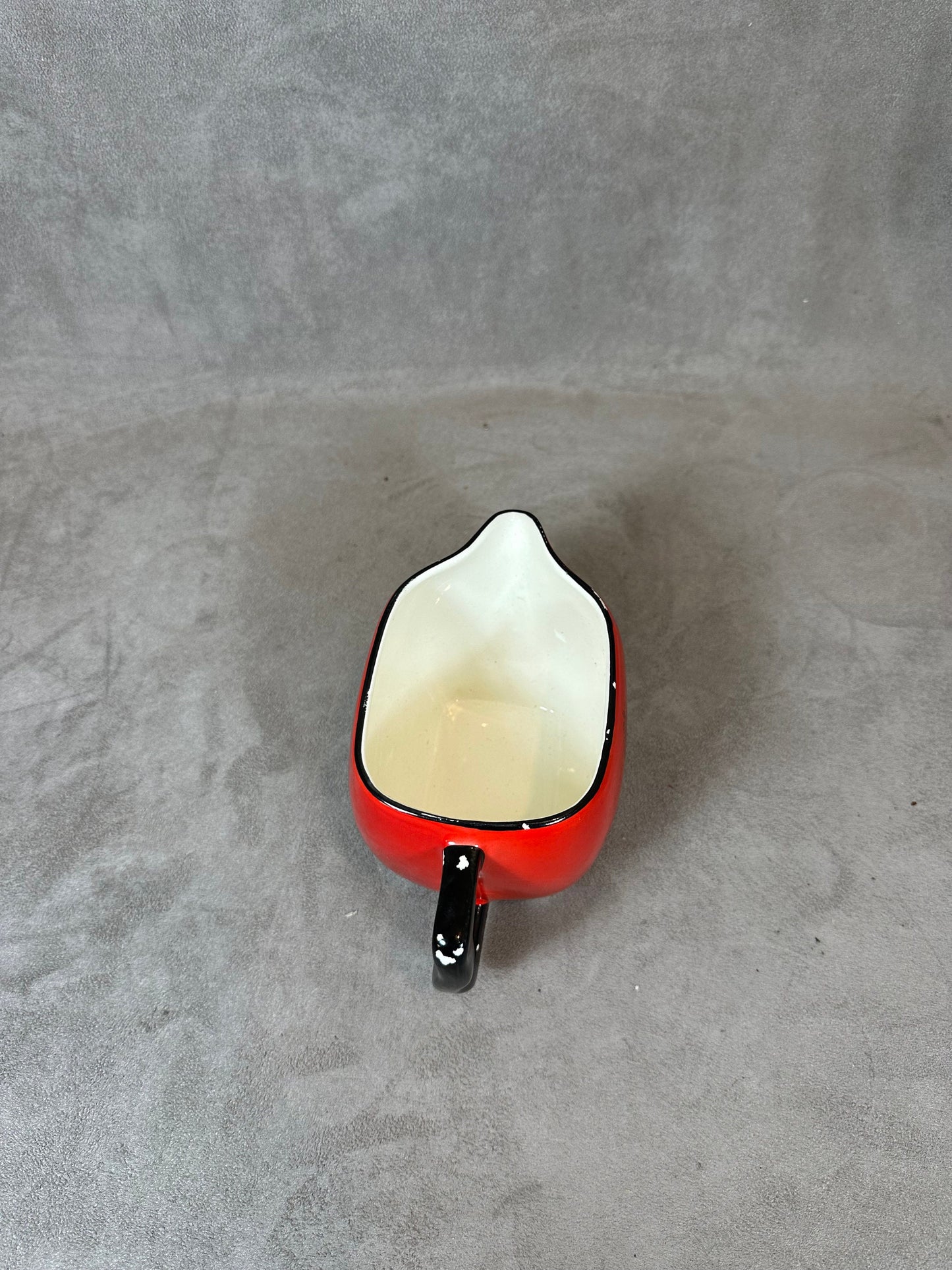 Haig Scotch Whisky vintage red Longchamp earthenware advertising jug Made in France 1970