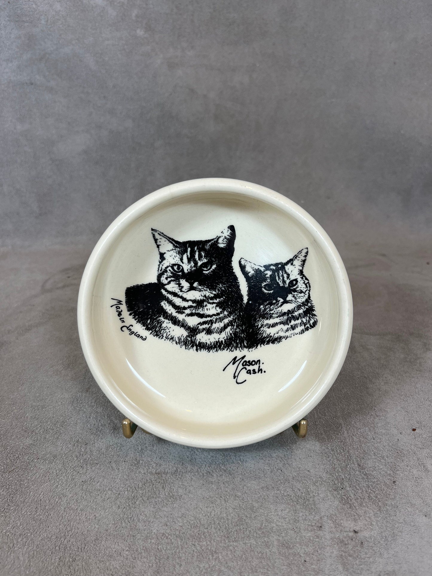 Mason Cash Ceramic Cat Bowl, Cat Design, Made In England