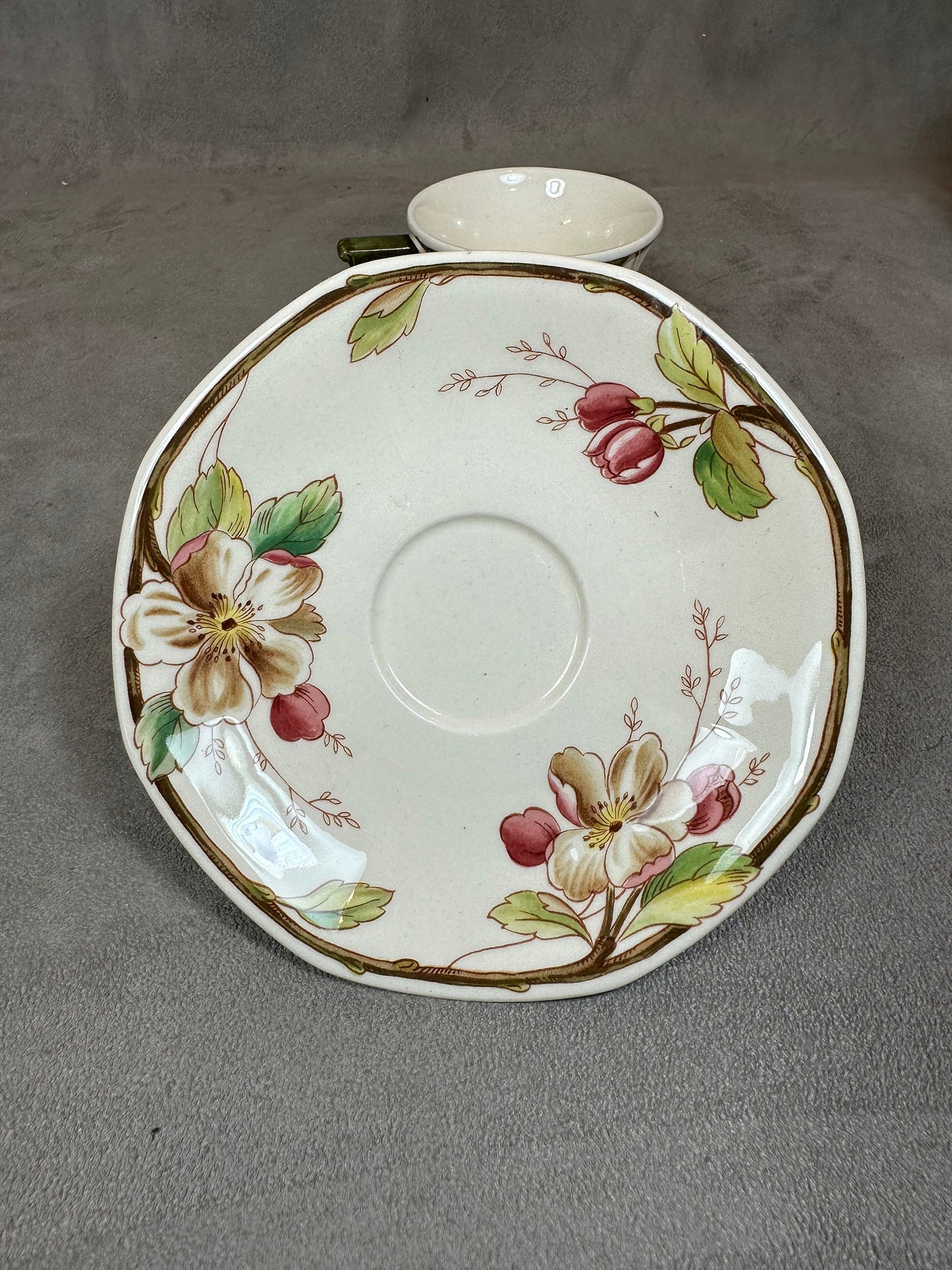 Set of 2 Villeroy &amp; Bosch Portobello Model Espresso Cups Made in France 1970s