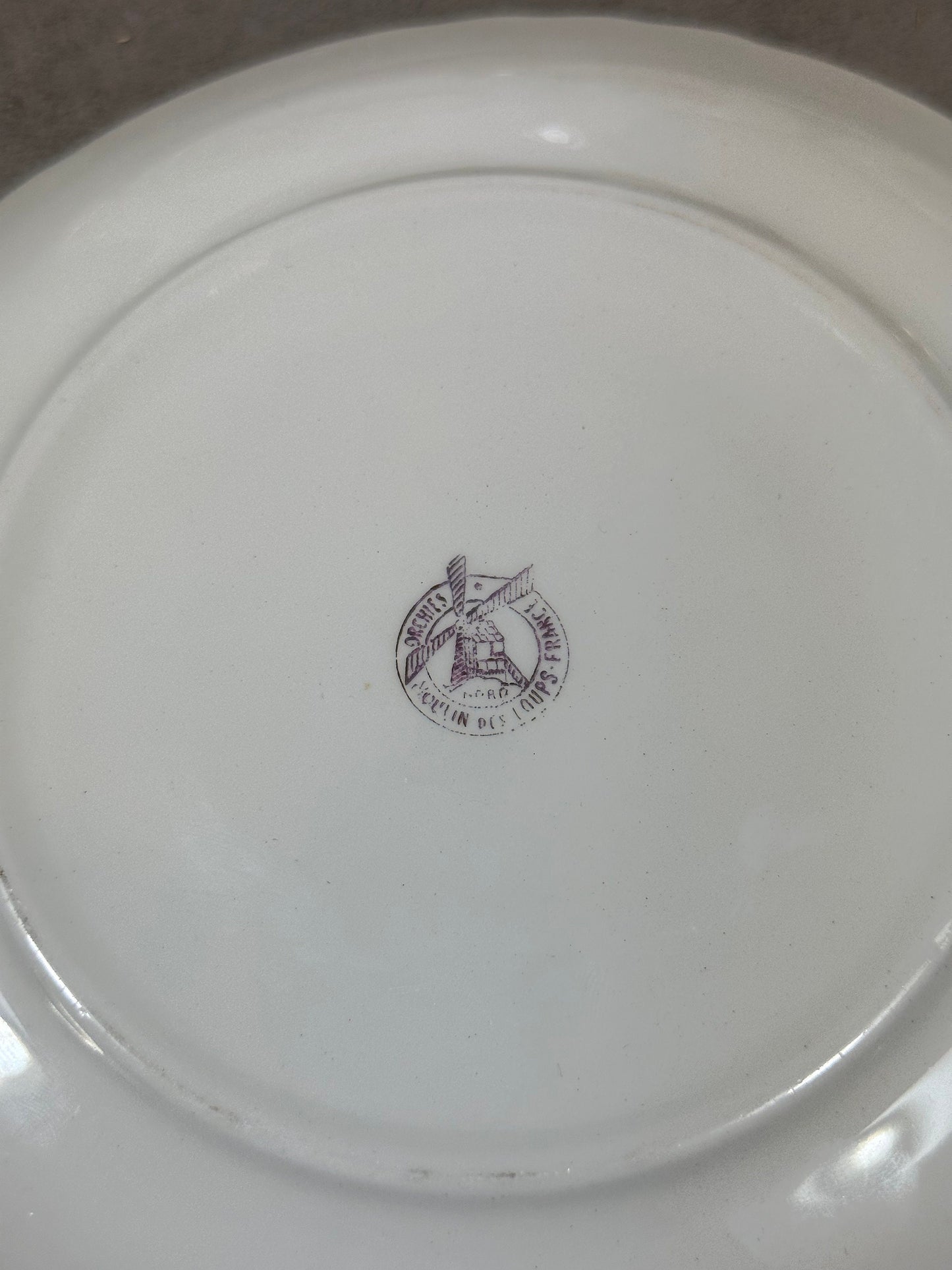 Set of 6 Earthenware Plates on the Theme of Cheese by Moulin des Loups, Made in France, Vintage 1960