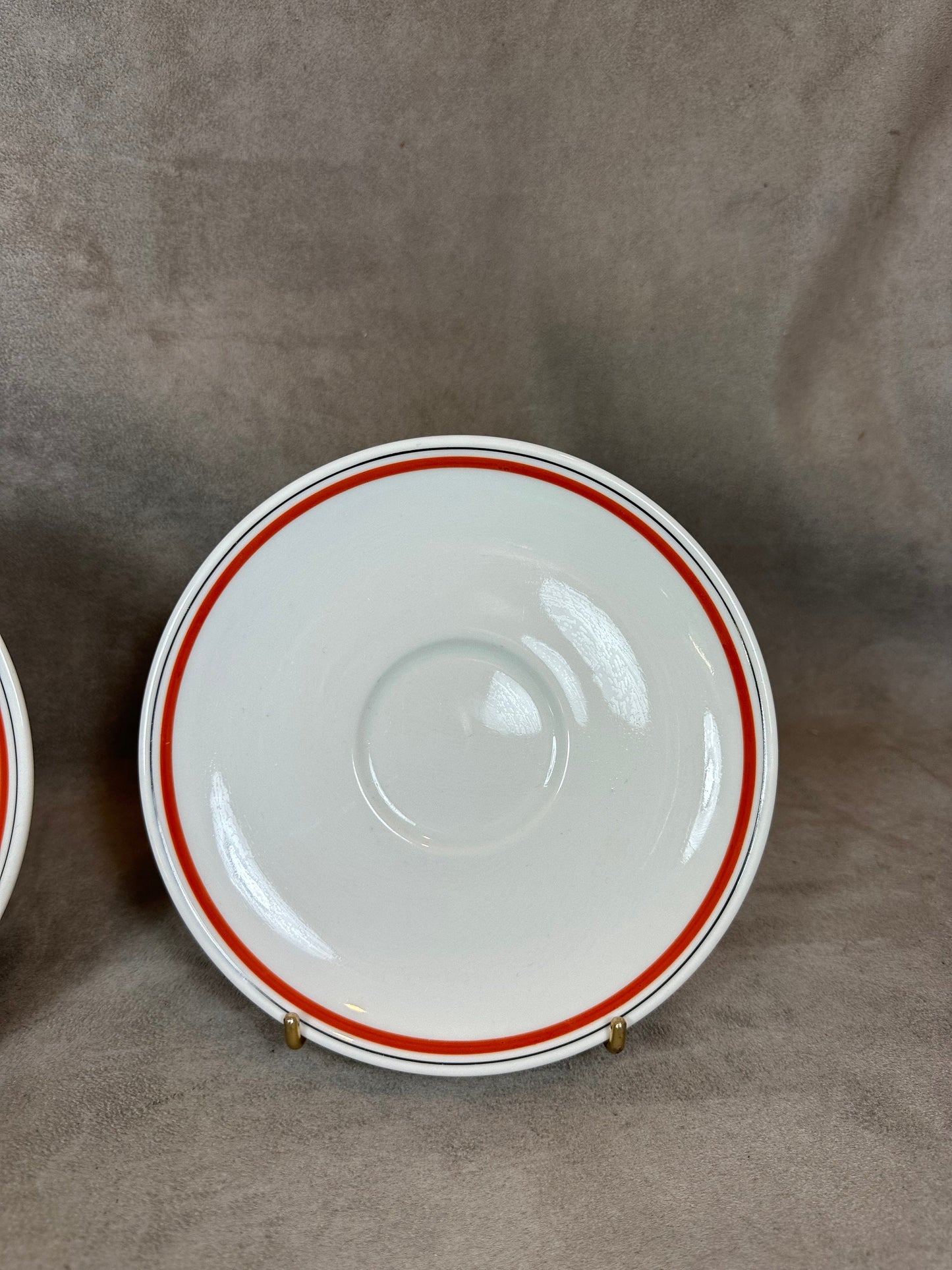 Set of 2 small vintage Auteuil porcelain plates Made in France