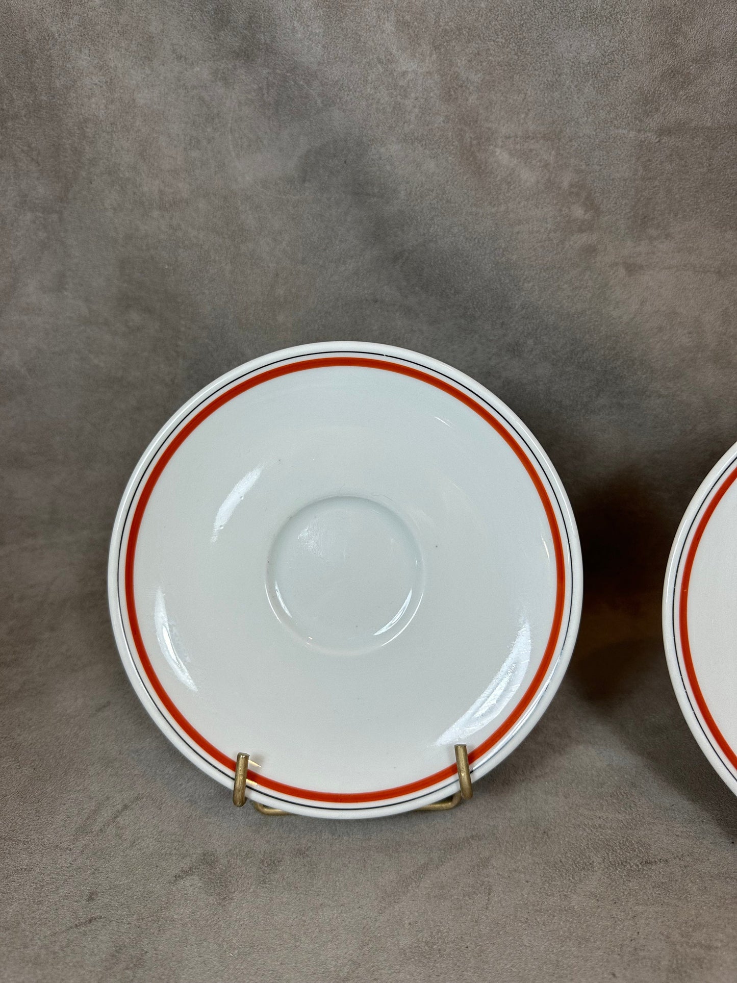 Set of 2 small vintage Auteuil porcelain plates Made in France
