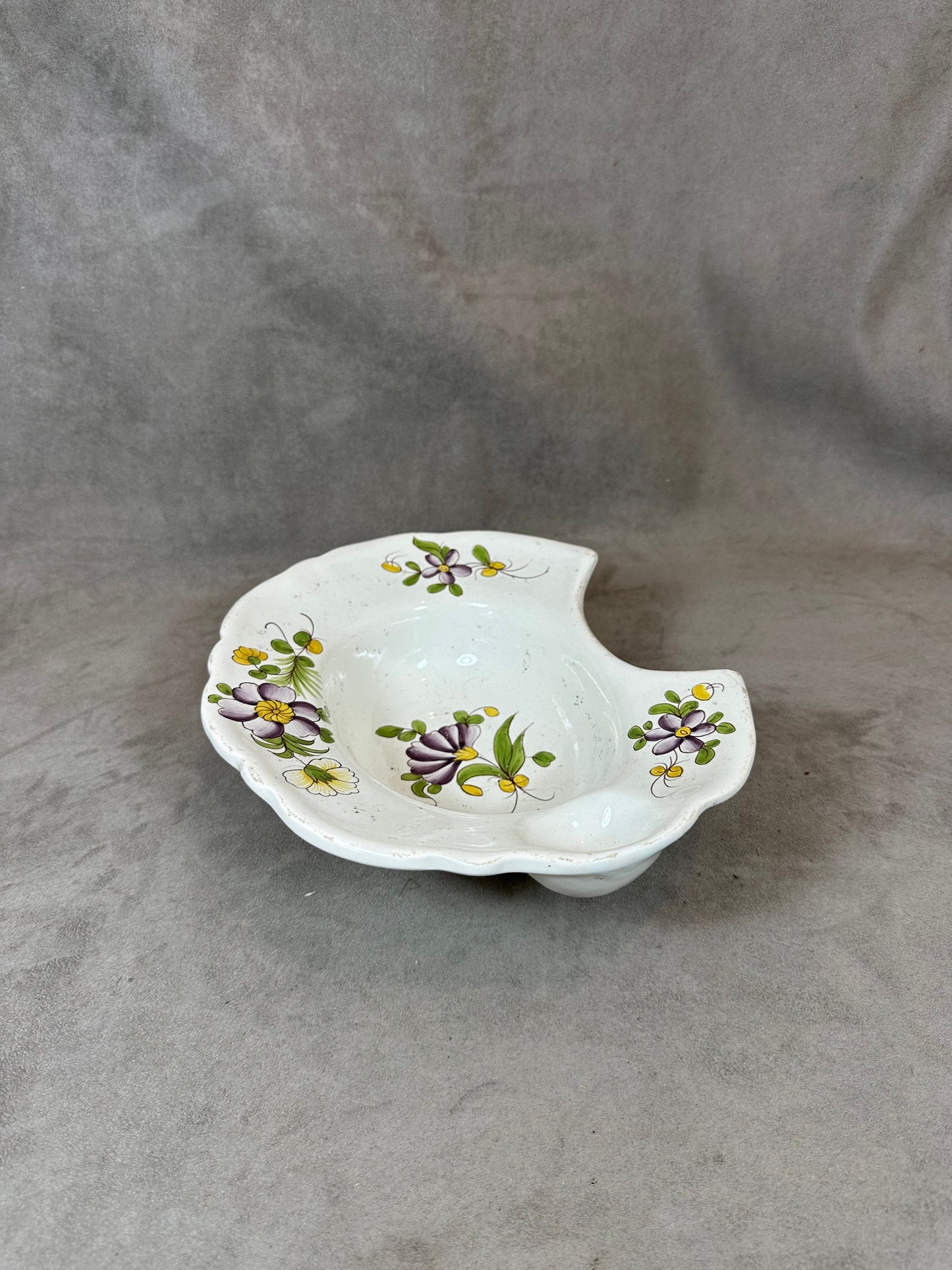 Earthenware Shaving Dish, Made in France, Vintage 1960
