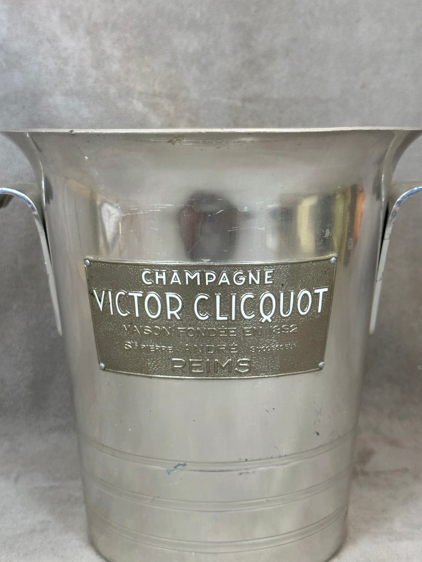 RARE Victor Clicquot seau à champagne vintage pour bouteille de champagne seau Cadeau Champagne Made in France