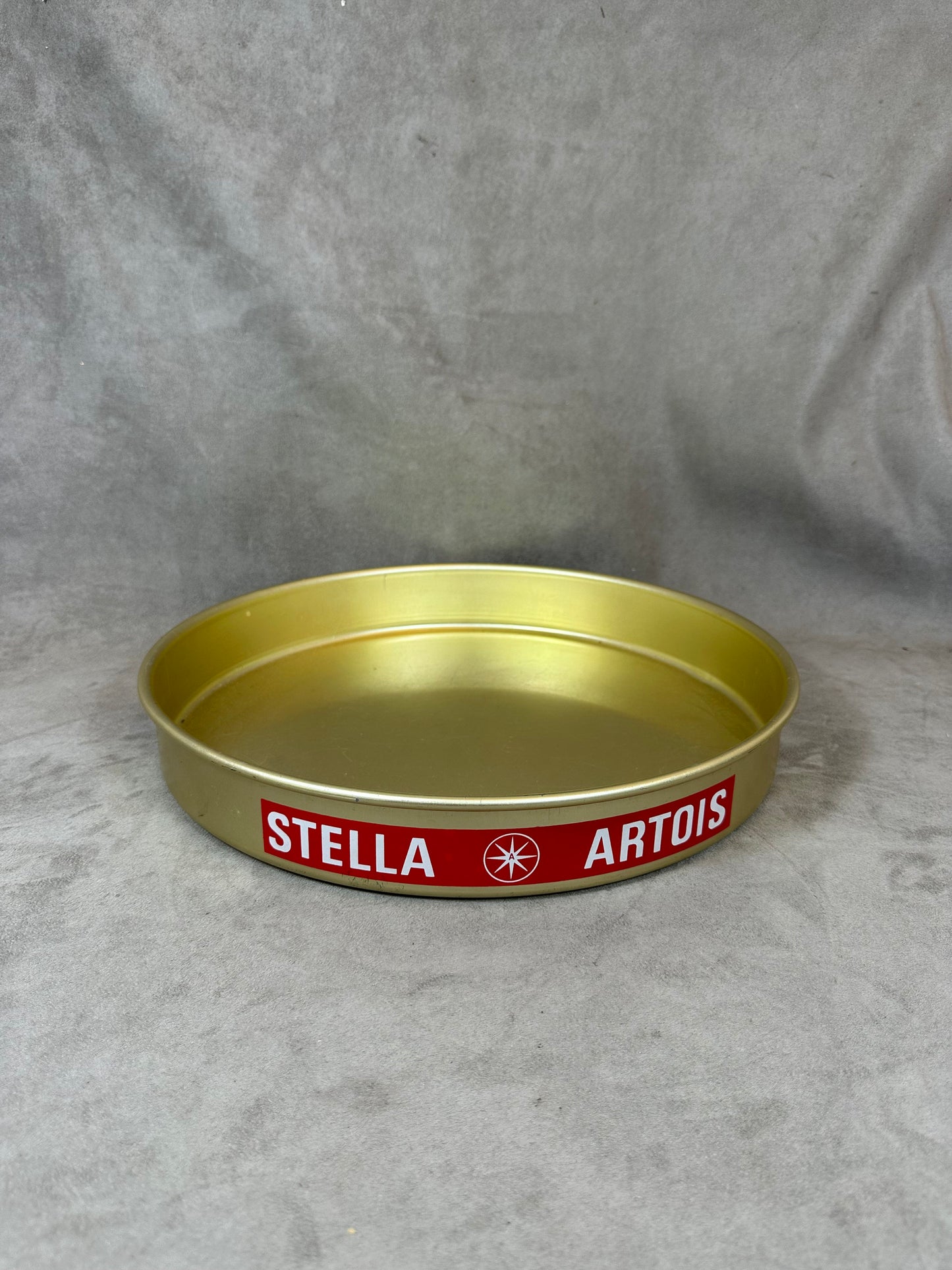 Vintage Stella Artois Aluminum Serving Tray Made in France 1980s
