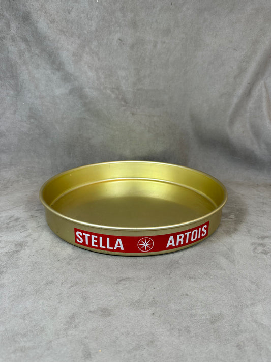 Vintage Stella Artois Aluminum Serving Tray Made in France 1980s