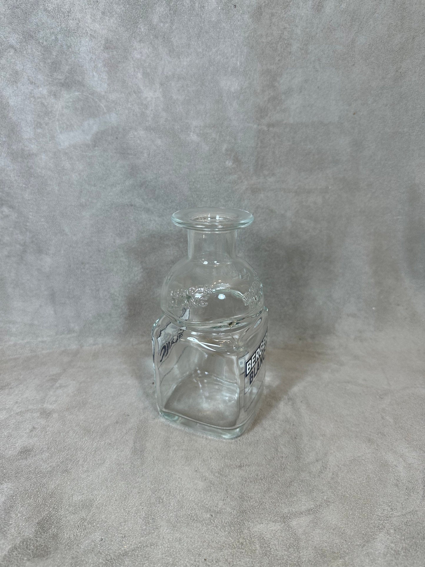 Berger white glass water jug ​​Made in France vintage Year 1980