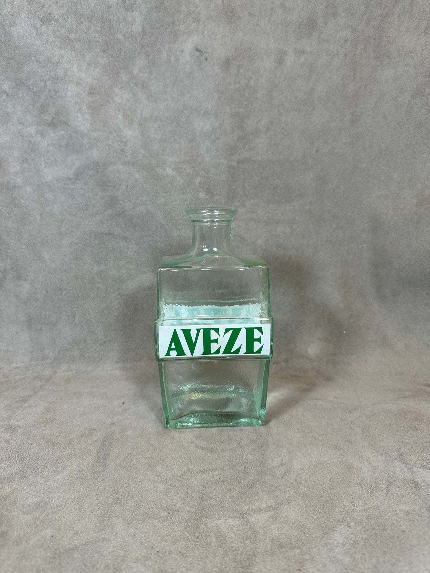 Glass Water Jug, Aveze Liqueur, Made in France, Vintage 1980