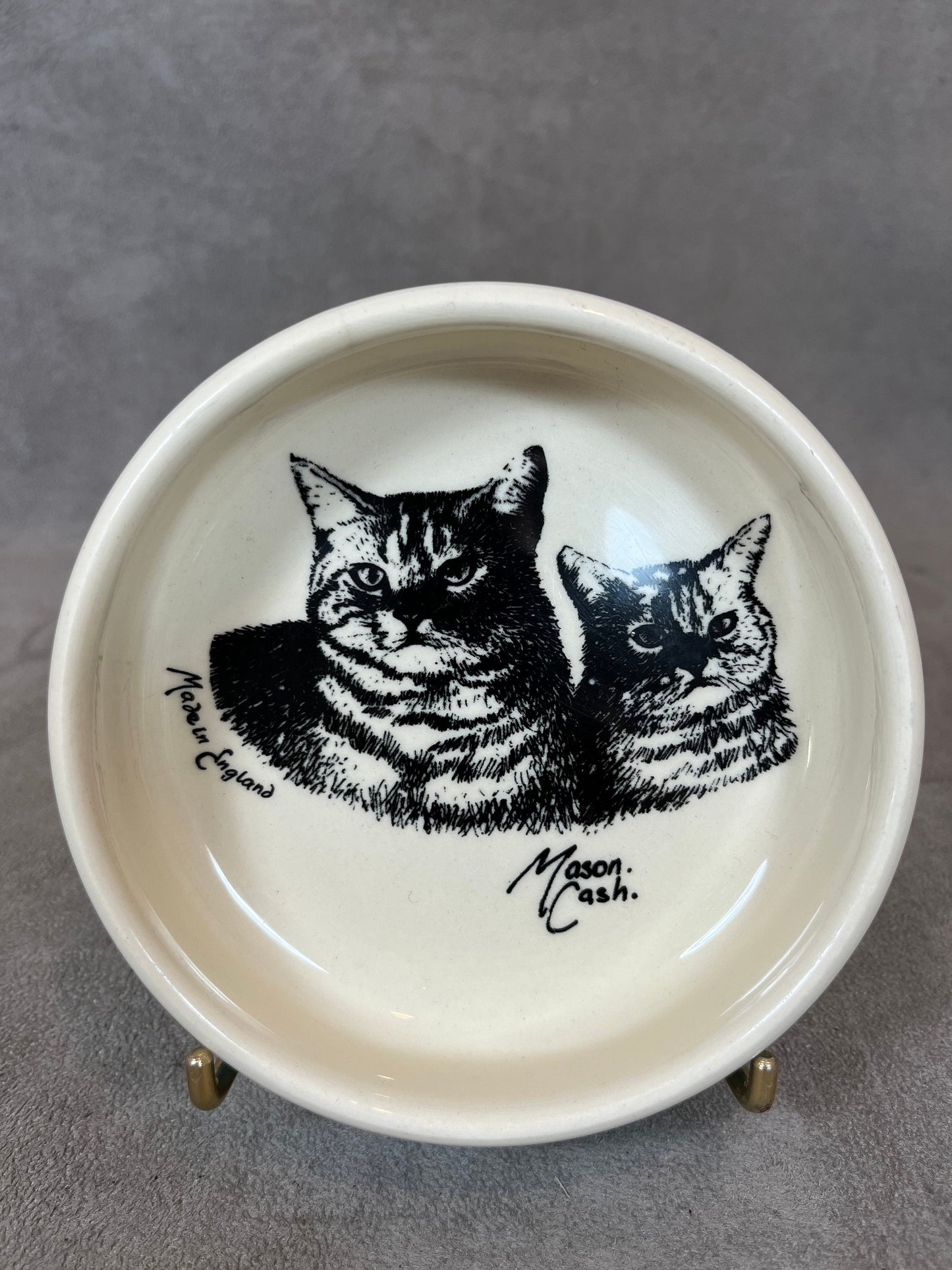 Mason Cash Ceramic Cat Bowl, Cat Design, Made In England