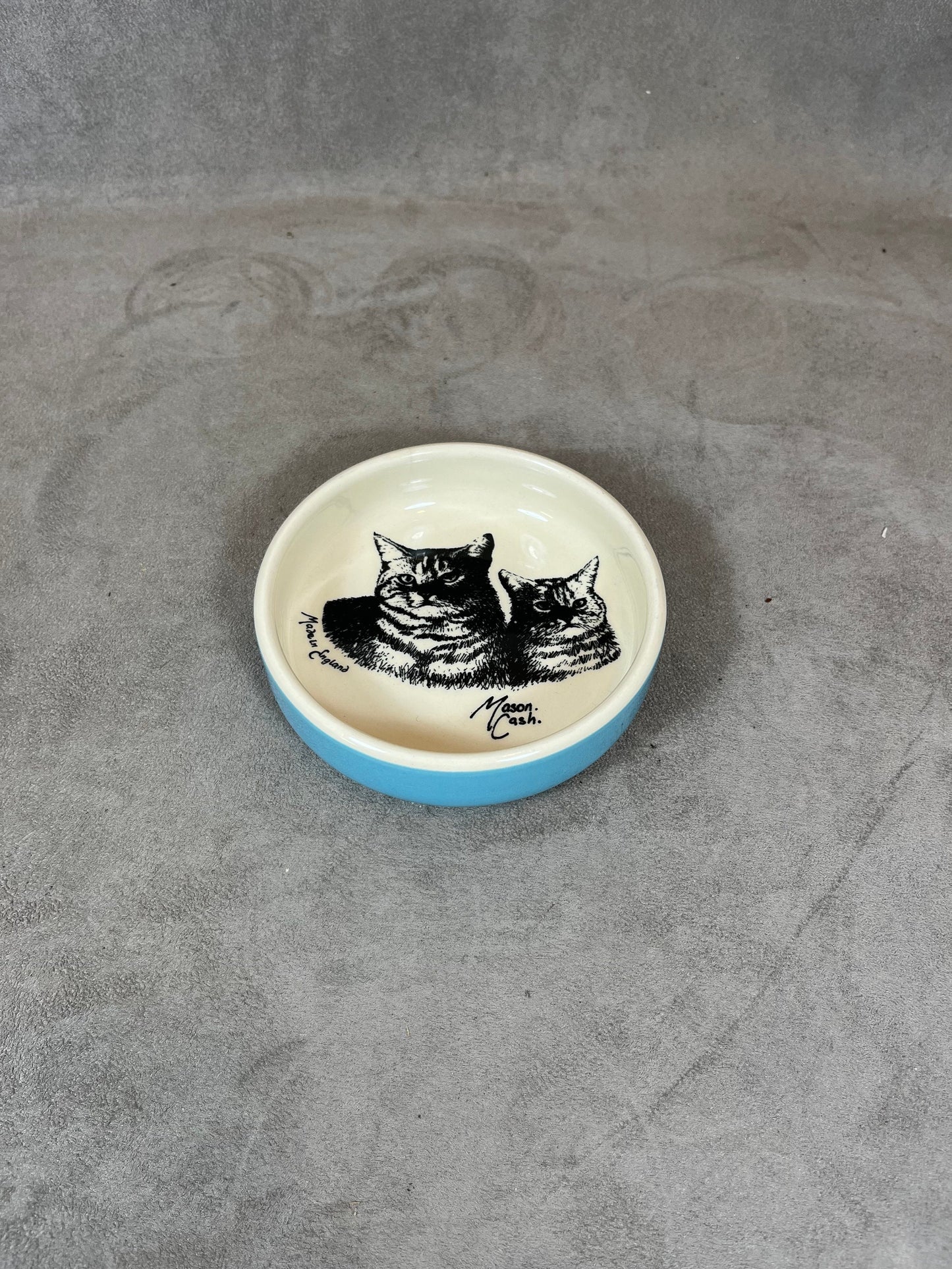 Mason Cash Ceramic Cat Bowl, Cat Design, Made In England