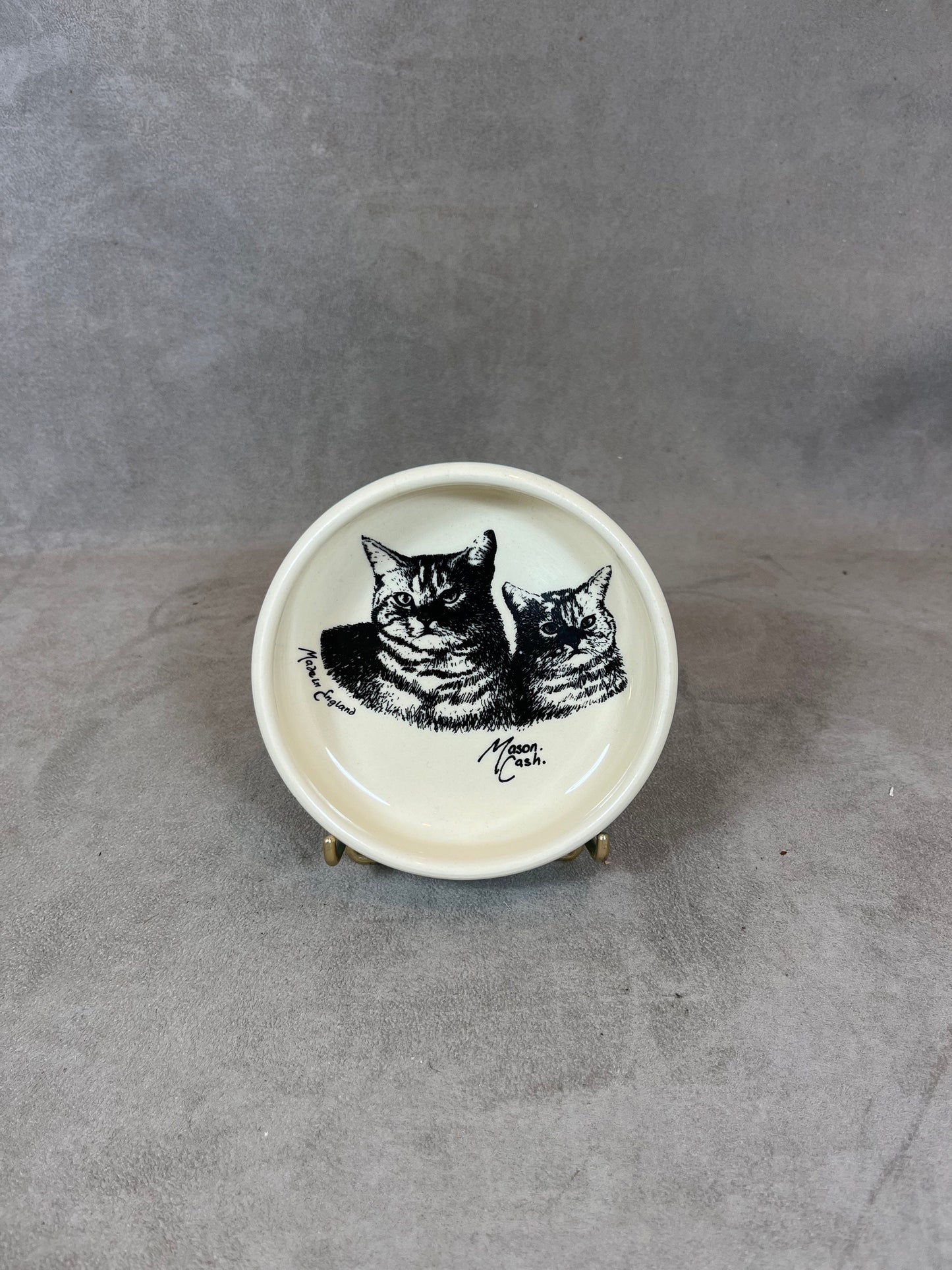 Mason Cash Ceramic Cat Bowl, Cat Design, Made In England