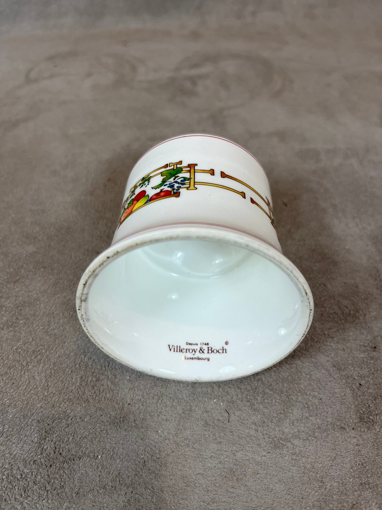 Porcelain Candle Holder by Villeroy &amp; Boch, Made in Luxembourg, Vintage 1980