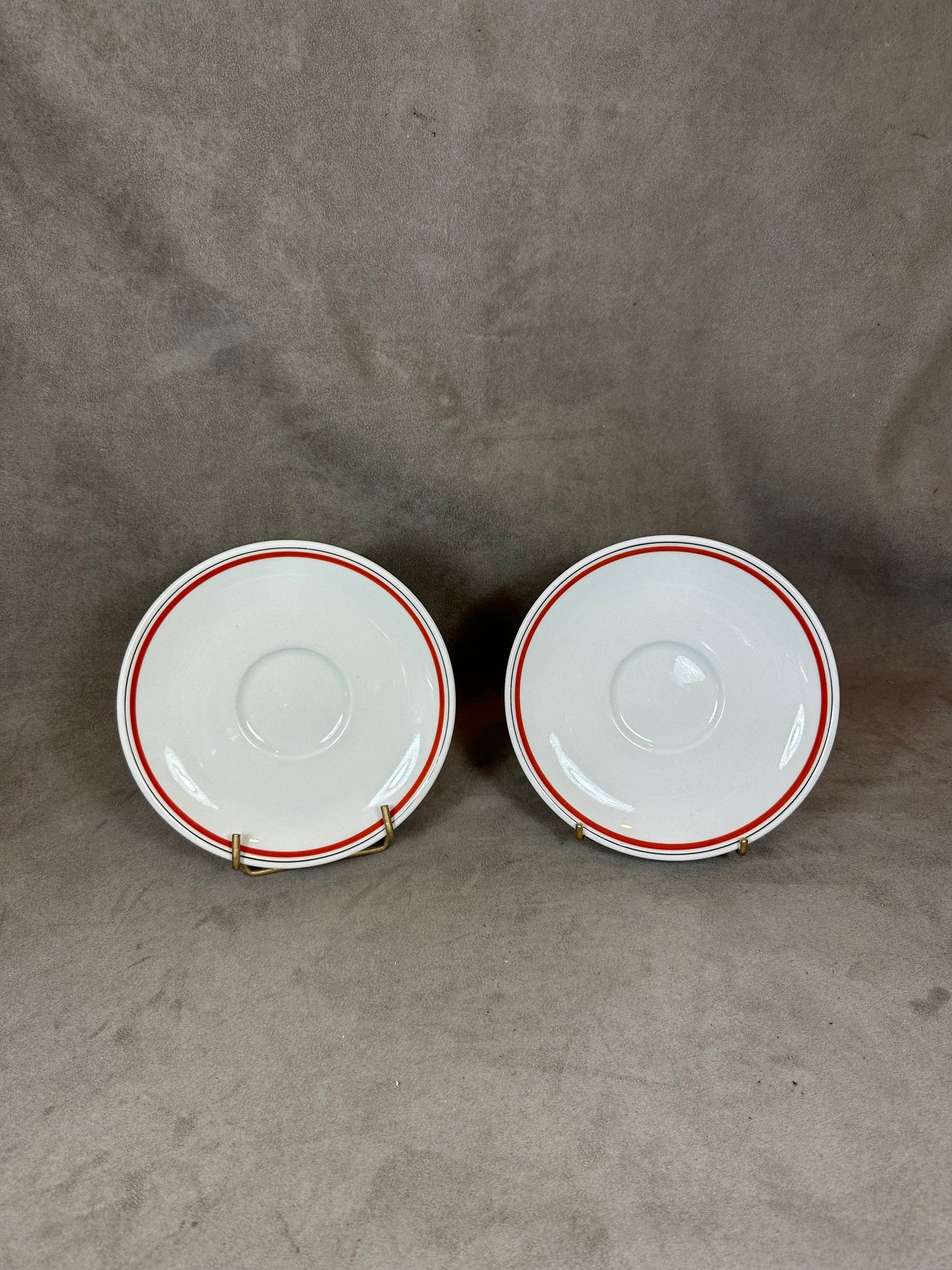 Set of 2 small vintage Auteuil porcelain plates Made in France