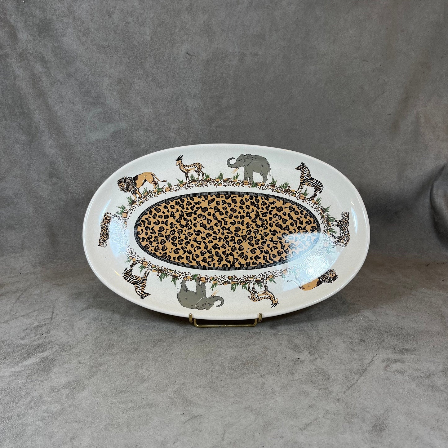 RARE Geneviève Lethu dish Tanganyika line made in France 1990s