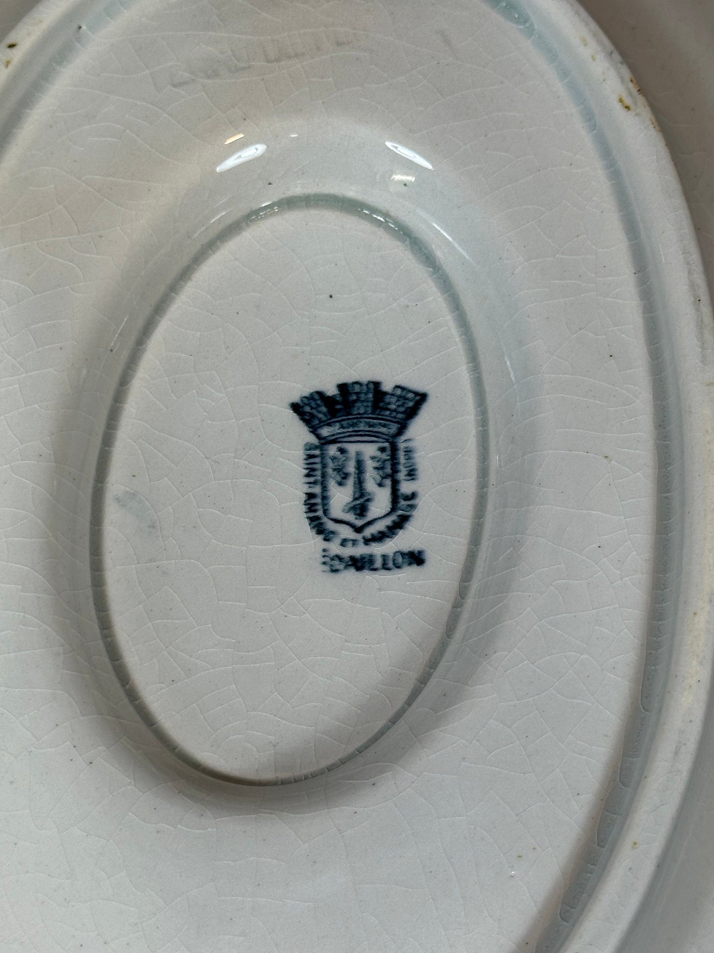 Saucière en Faïence par Saint Amand Hamage Daillon, Made in France, Vintage 1900