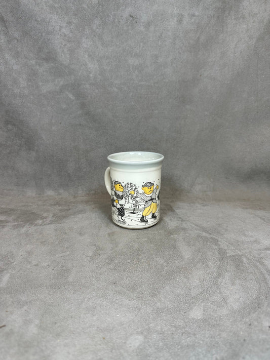 Vintage Bilton's Porcelain Mug with Snow Bear Design Made in England