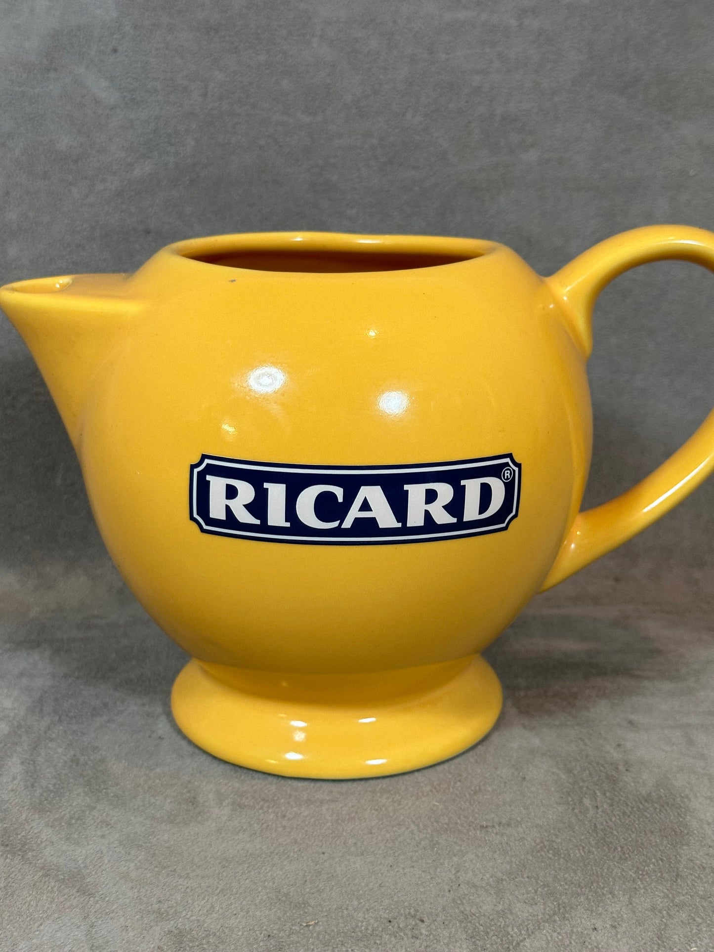 RARE Ricard XL Earthenware Jug, Made in France, Vintage 1980