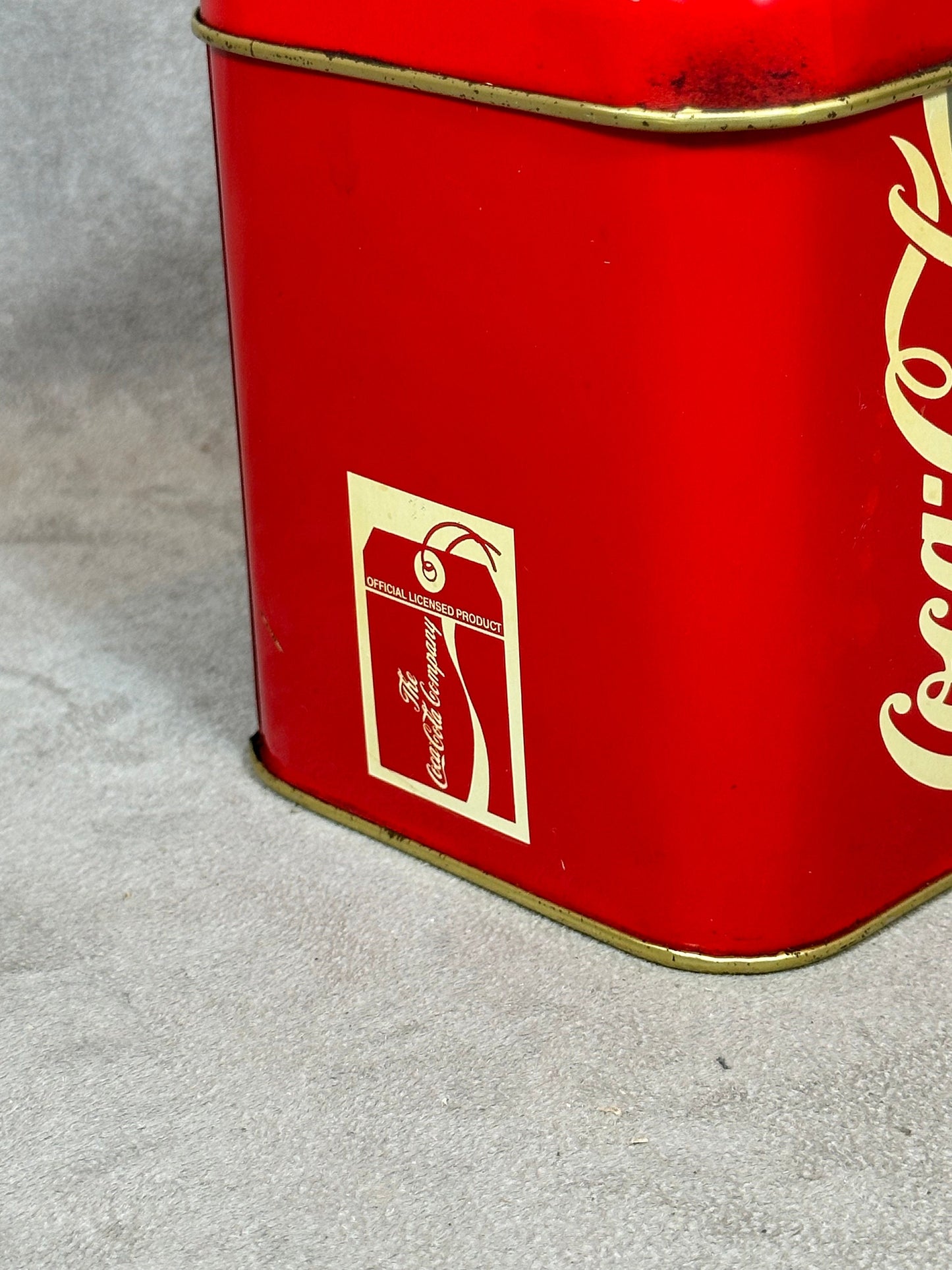 Metal Box, Coca Cola Coke, Made in France, Vintage 1980