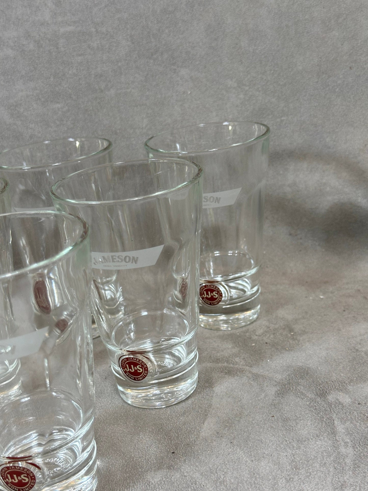 Set of 6 vintage Jameson Irish Whiskey glasses