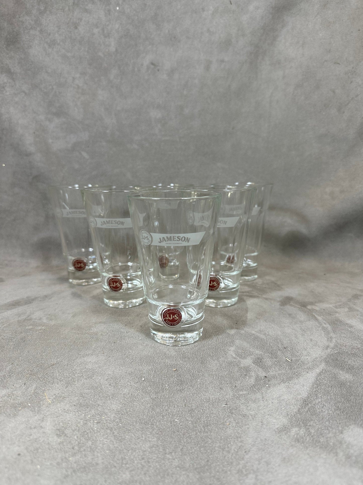 Set of 6 vintage Jameson Irish Whiskey glasses