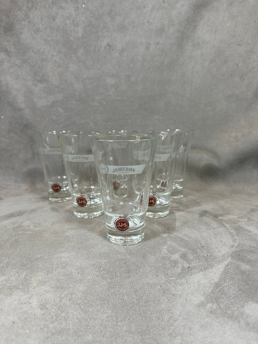 Set of 6 vintage Jameson Irish Whiskey glasses