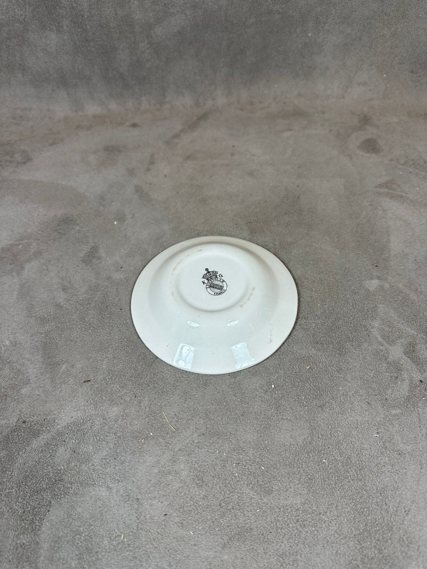 Vintage Keller and Guerin Porcelain Black&amp;White Whisky Ashtray 1980s