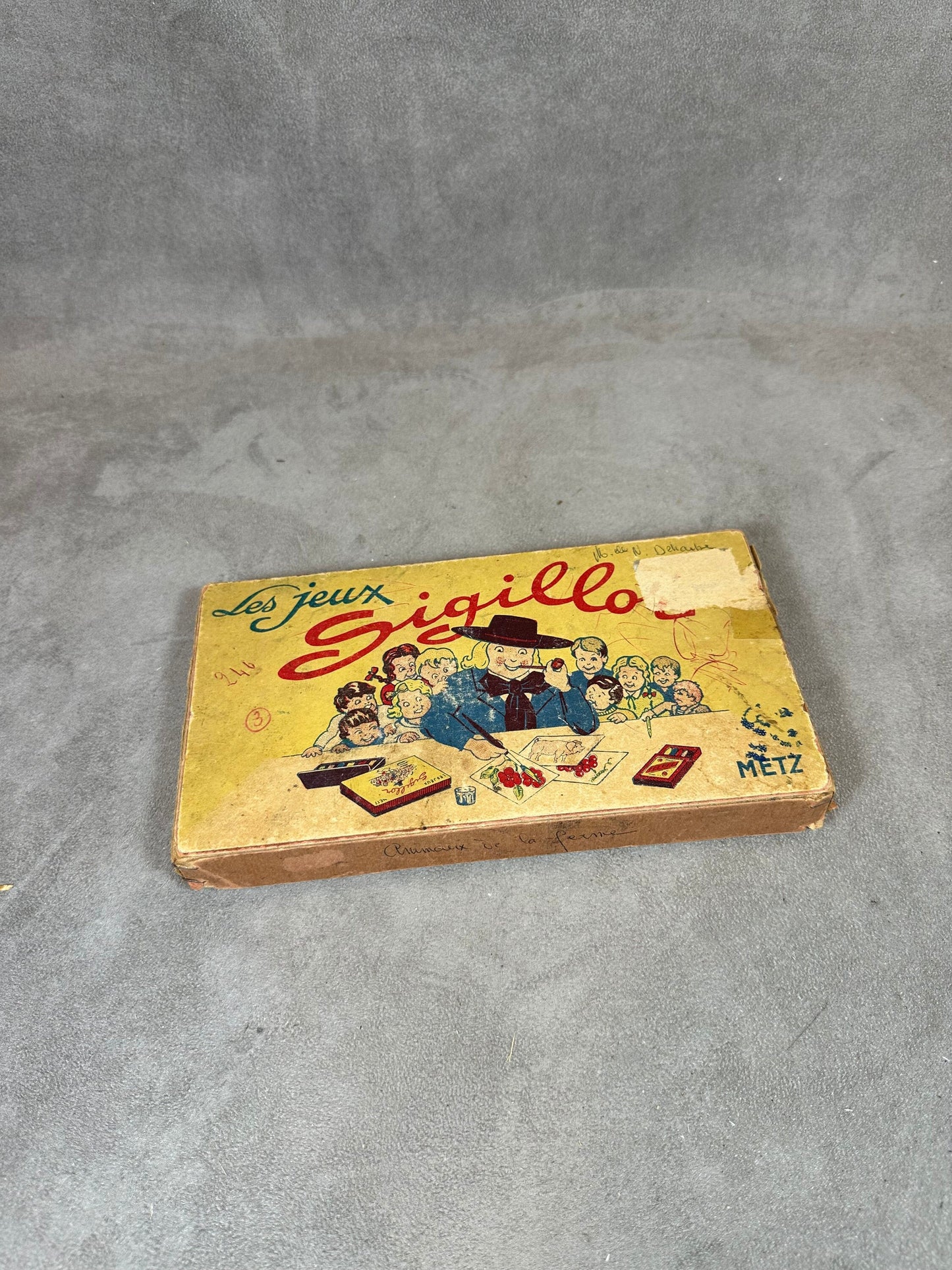 Set of vintage school stamps in the shape of animals Made in France 1950