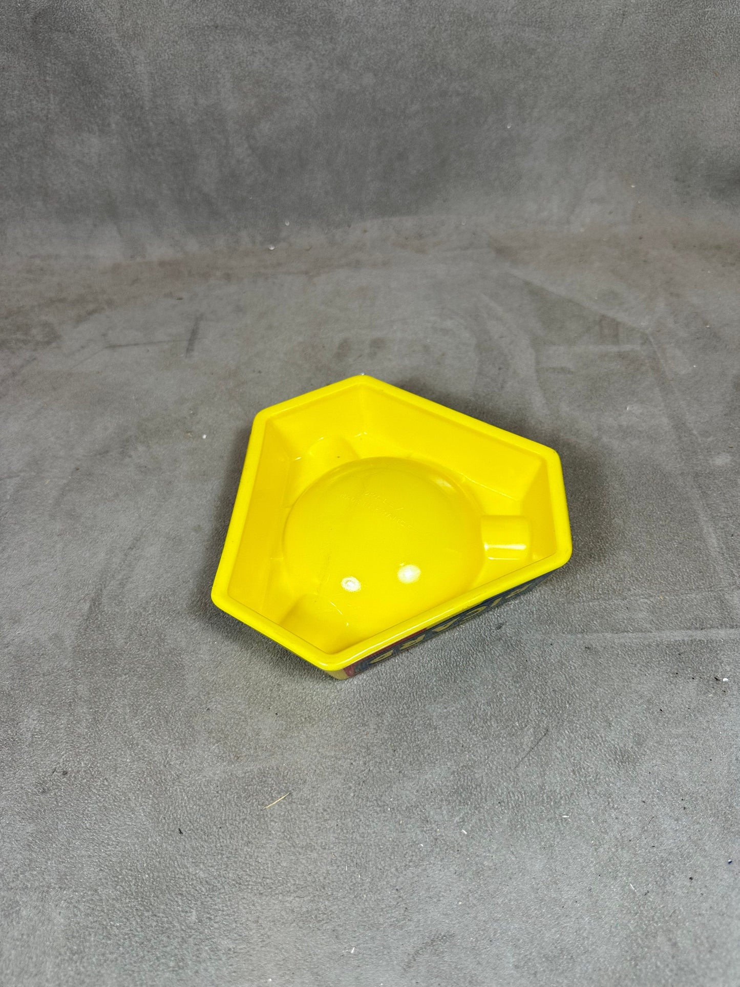 Ricard triangular bar ashtray vintage yellow glass advertising ashtray Vintage 1960