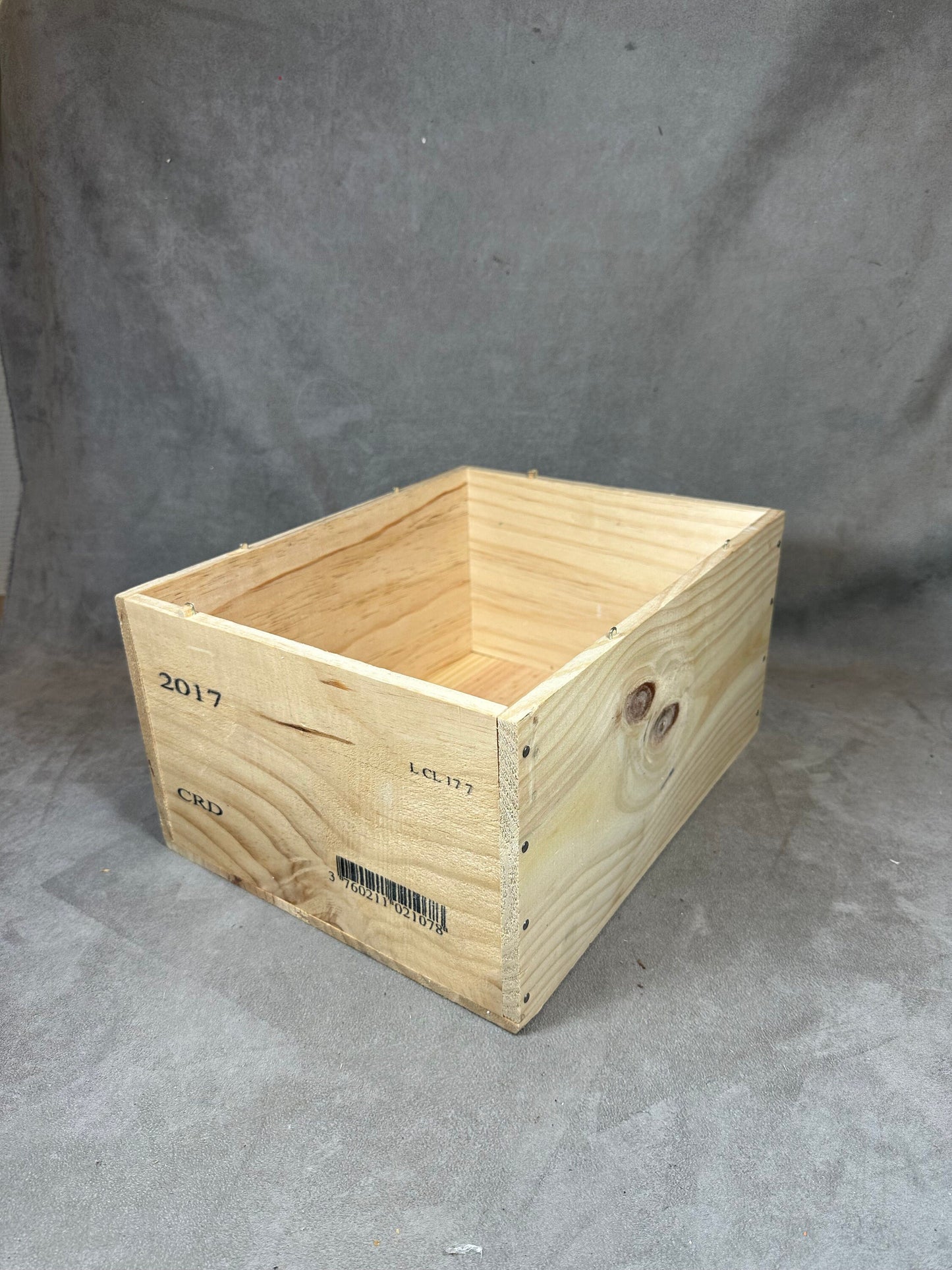 Caisse en bois Chateau Clauzet Saint Estèphe Made in France Vintage 1980