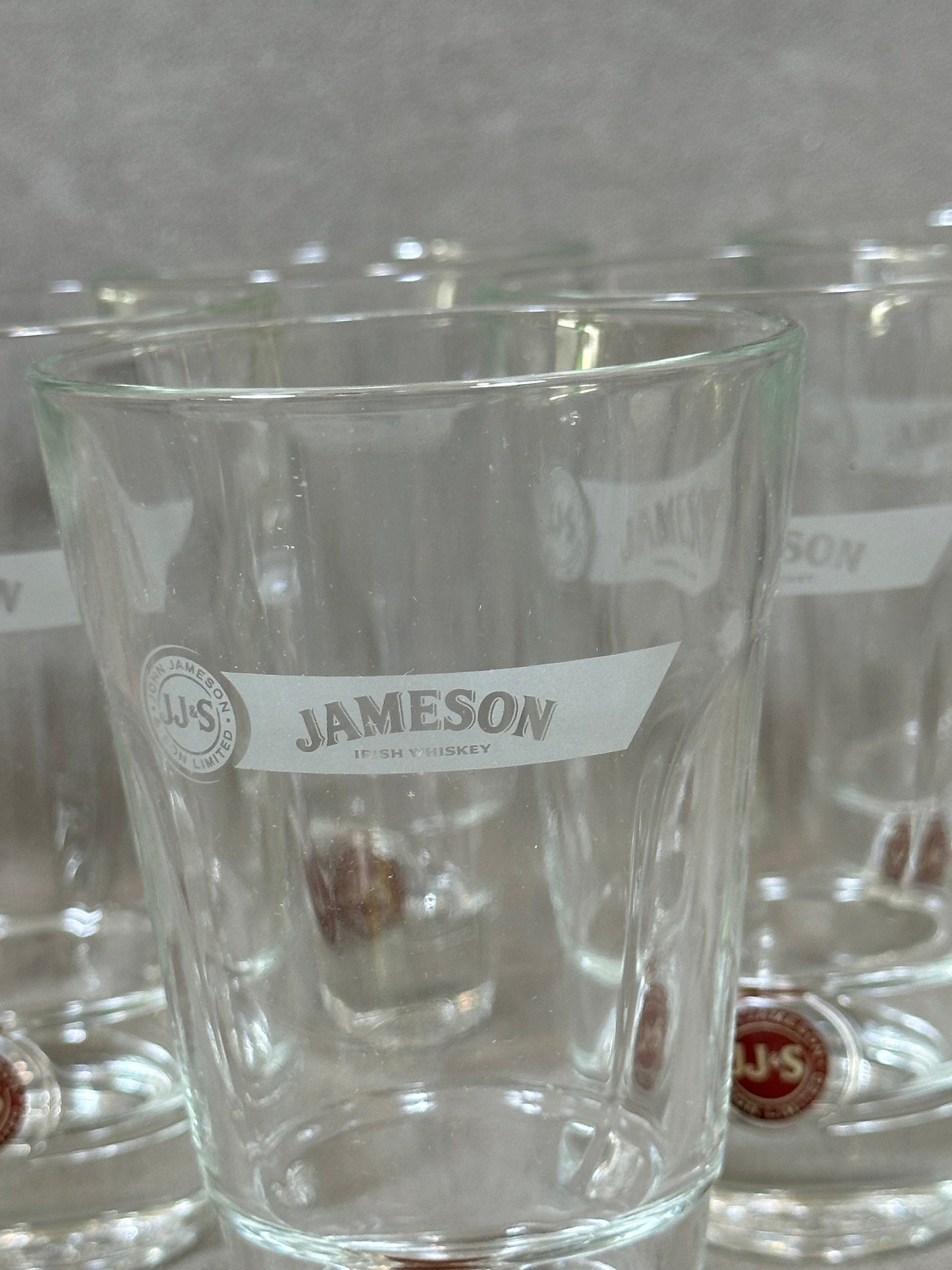 Set of 6 vintage Jameson Irish Whiskey glasses
