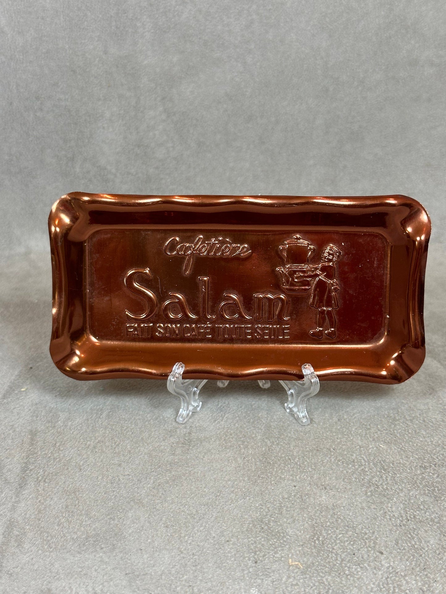 SALAM metal ashtray coffee maker by Guy Degrenne vintage Made in France 1970