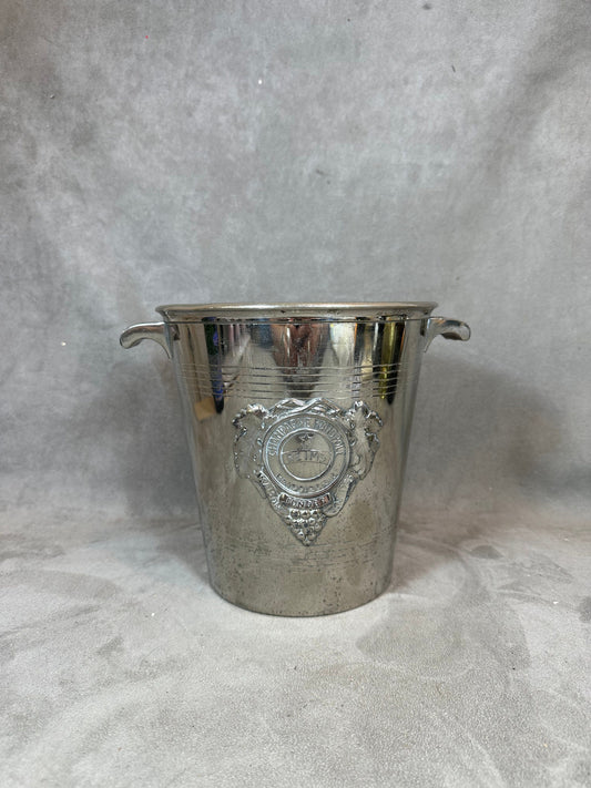 VERY RARE Heidsieck&amp;Co Dry Monopole champagne bucket with art deco aluminum handles ARGIT vintage 1930