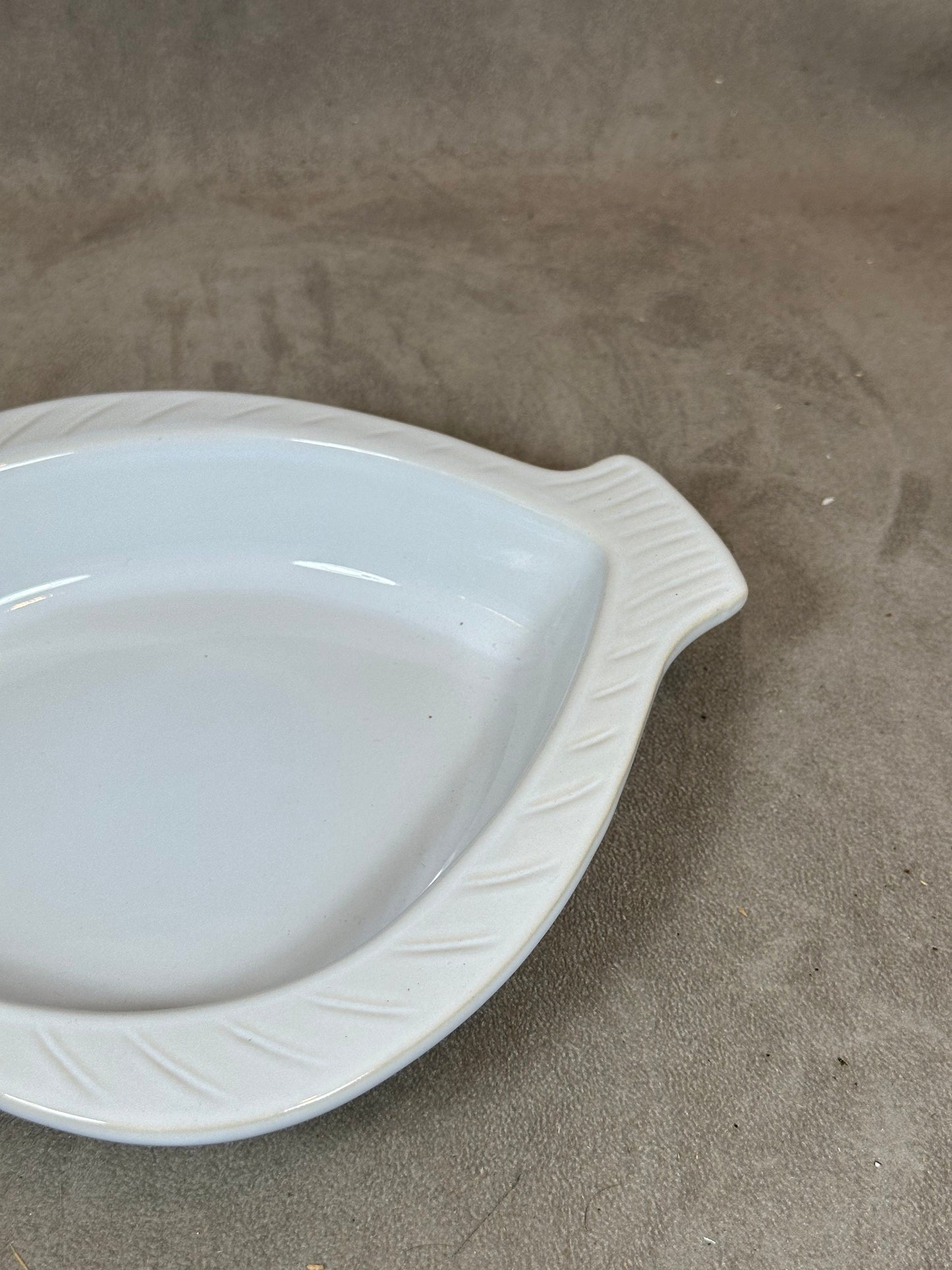 Vintage Emile Henry Fish Shaped Ceramic Dish Made in France 1980s
