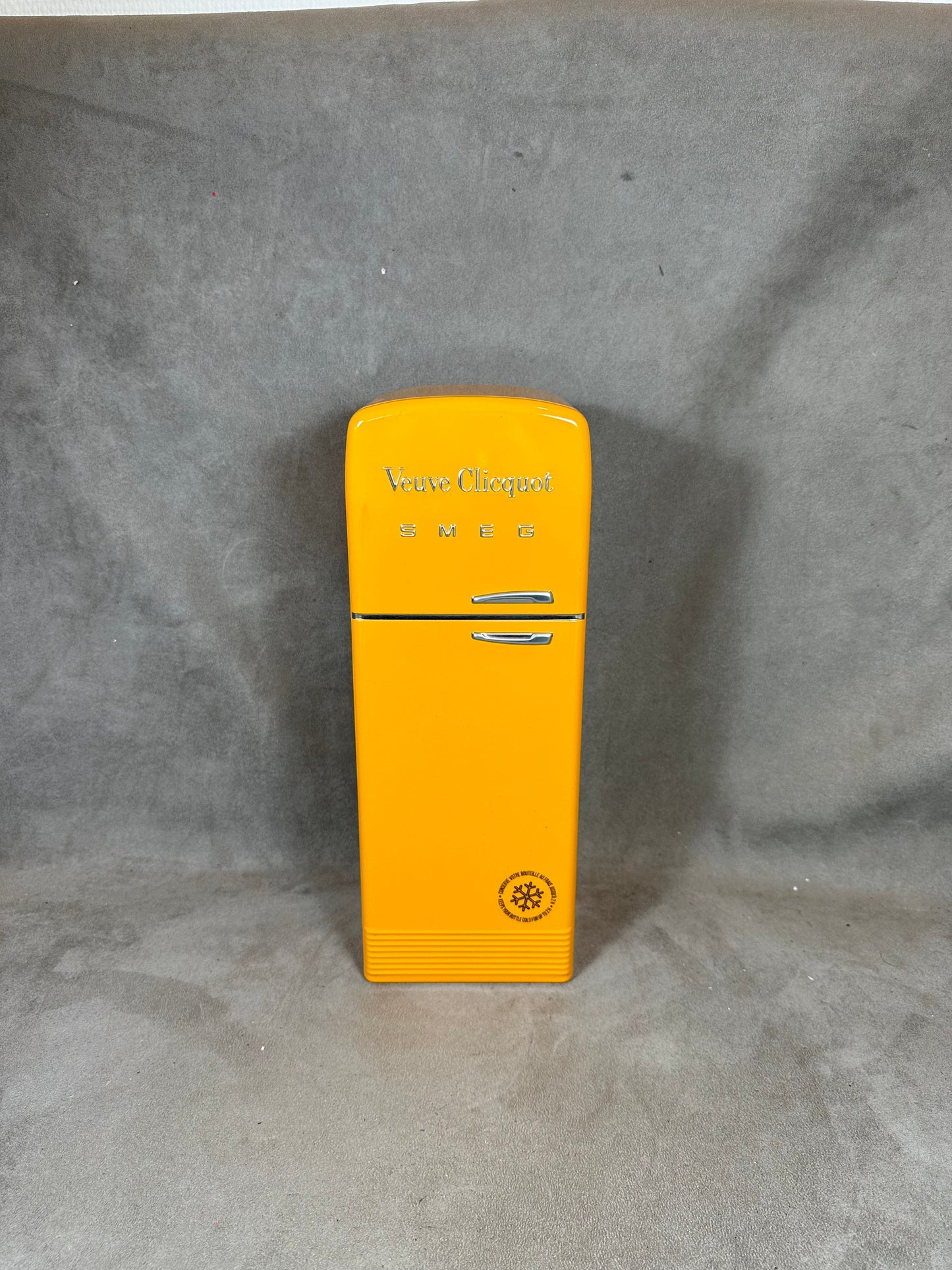 SELTENER Veuve Clicquot orange SMEG Champagnerflaschen-Kühlschrank Made in France