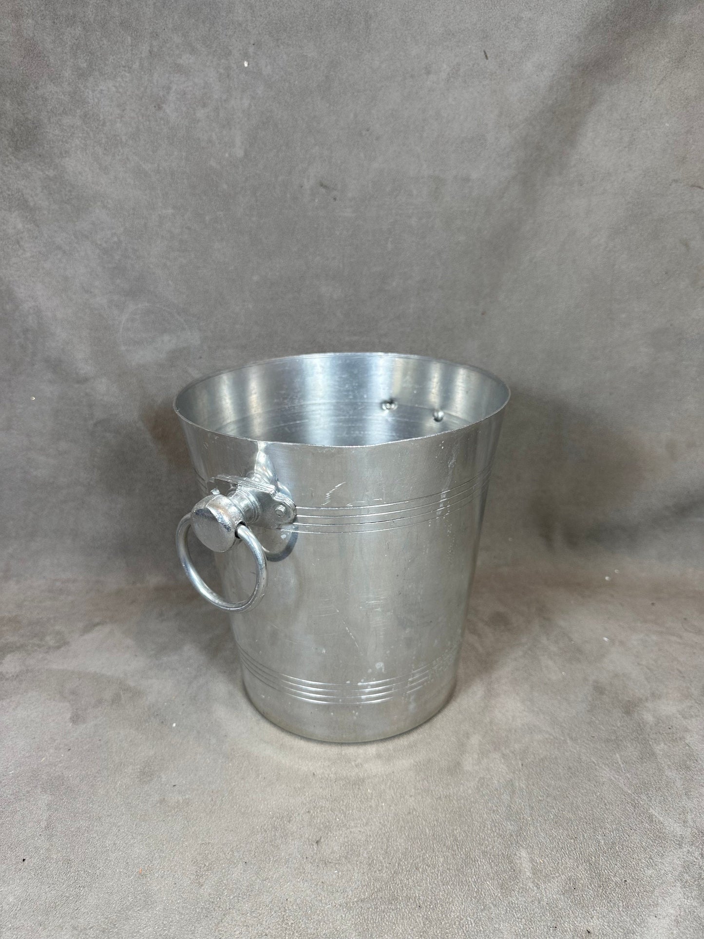Seau à champagne De Saint Gall en métal Made in France Années 1970