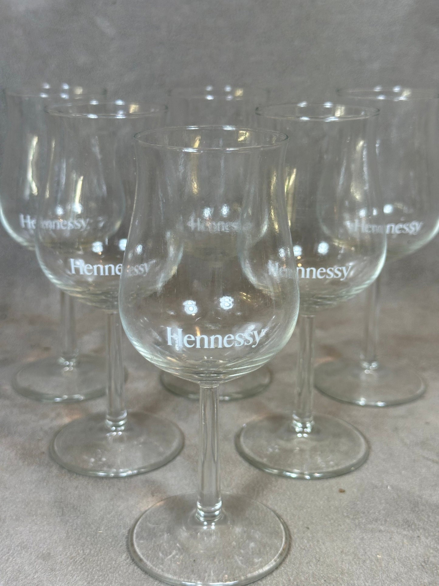 Lot de 6 Verres à cognac Hennessy vintage Made in France