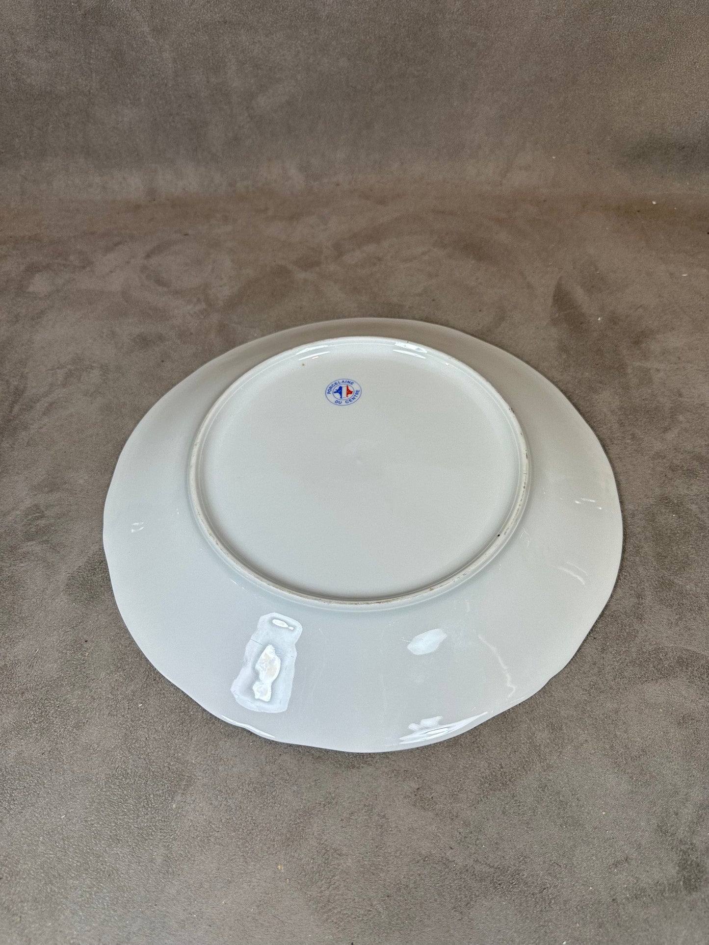 Porcelain cheese board representing the different cheeses from the regions of France, vintage French Made in France