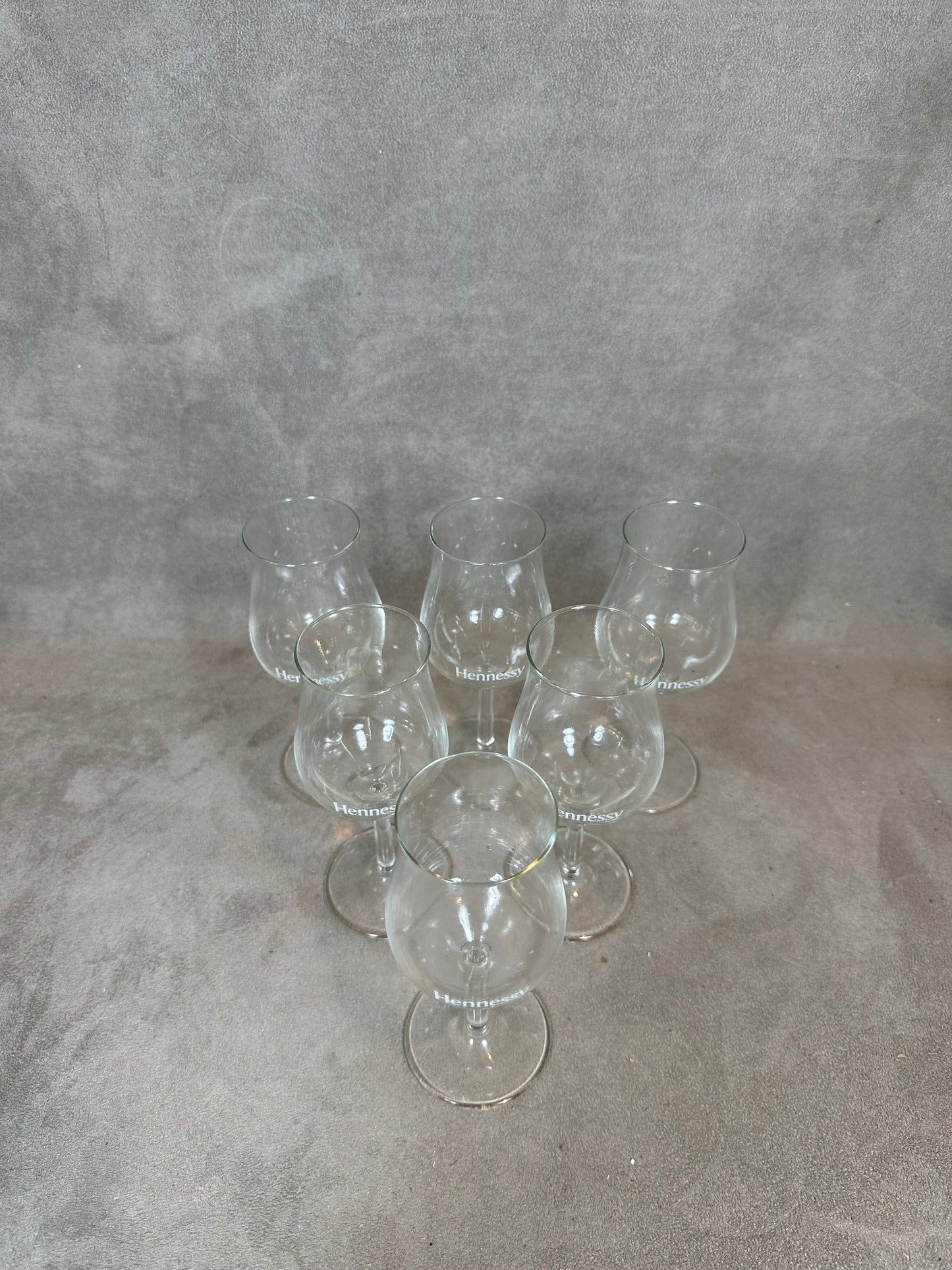 Lot de 6 Verres à cognac Hennessy vintage Made in France