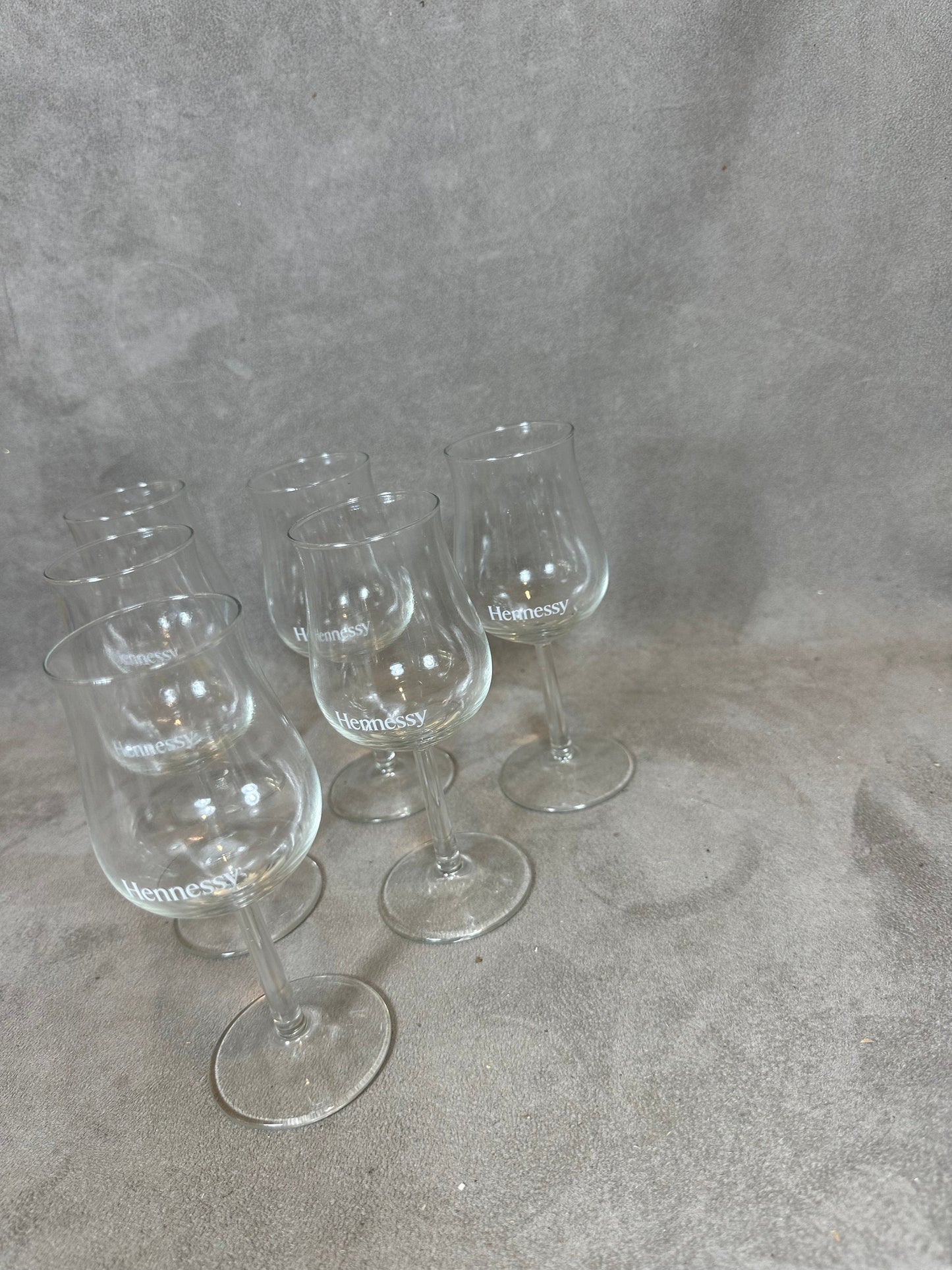 Lot de 6 Verres à cognac Hennessy vintage Made in France