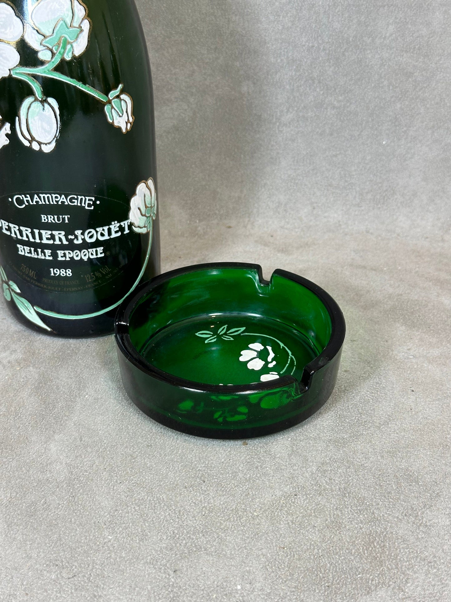 Vintage Perrier-Jouët Belle Epoque Champagne Glass Ashtray 1970s