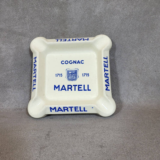 Digoin earthenware ashtray for Cognac Martell vintage Made in France