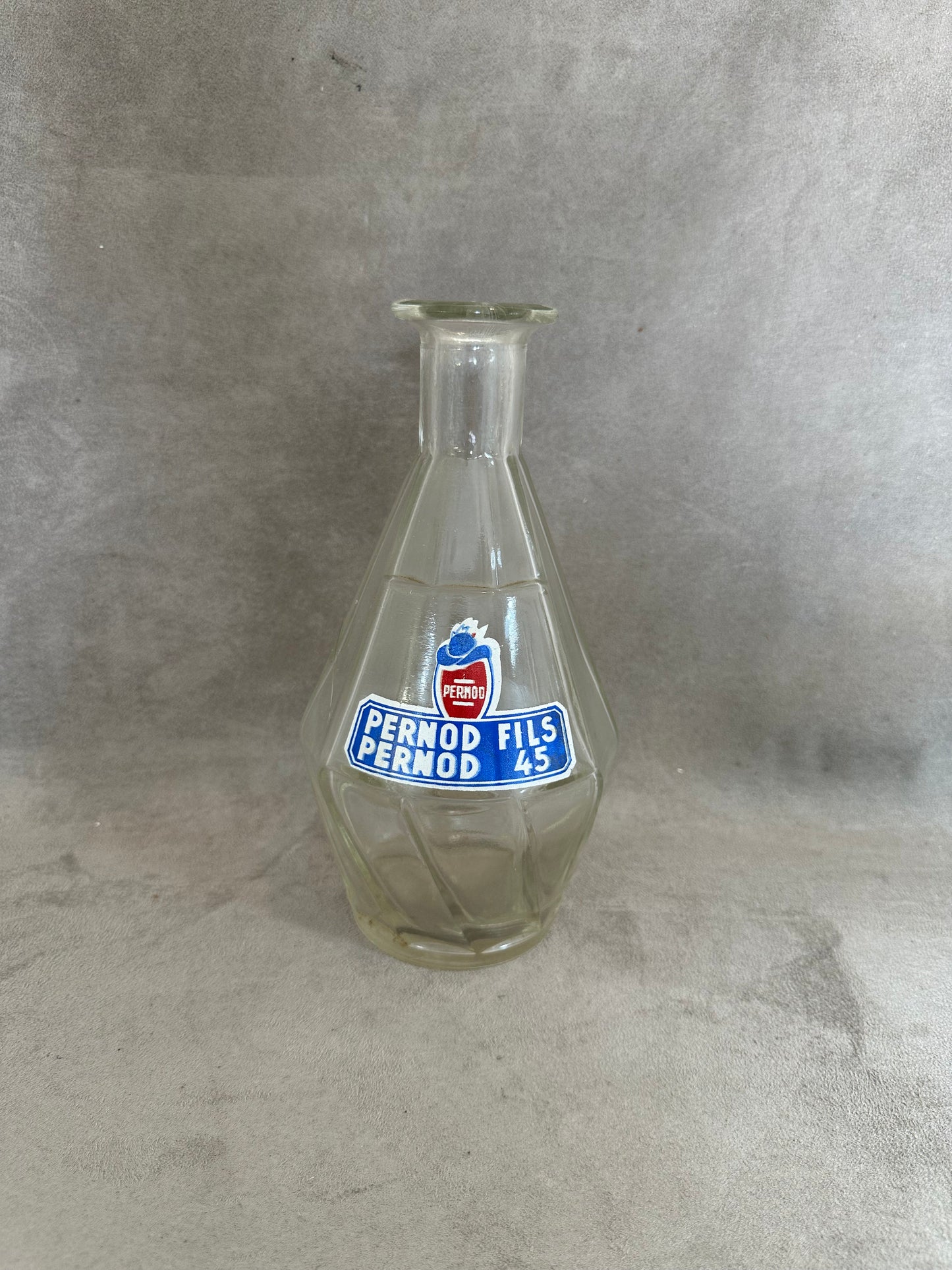 Vintage Pernod Anisette 45 Water Carafe, Pernod Anisette Water Bottle