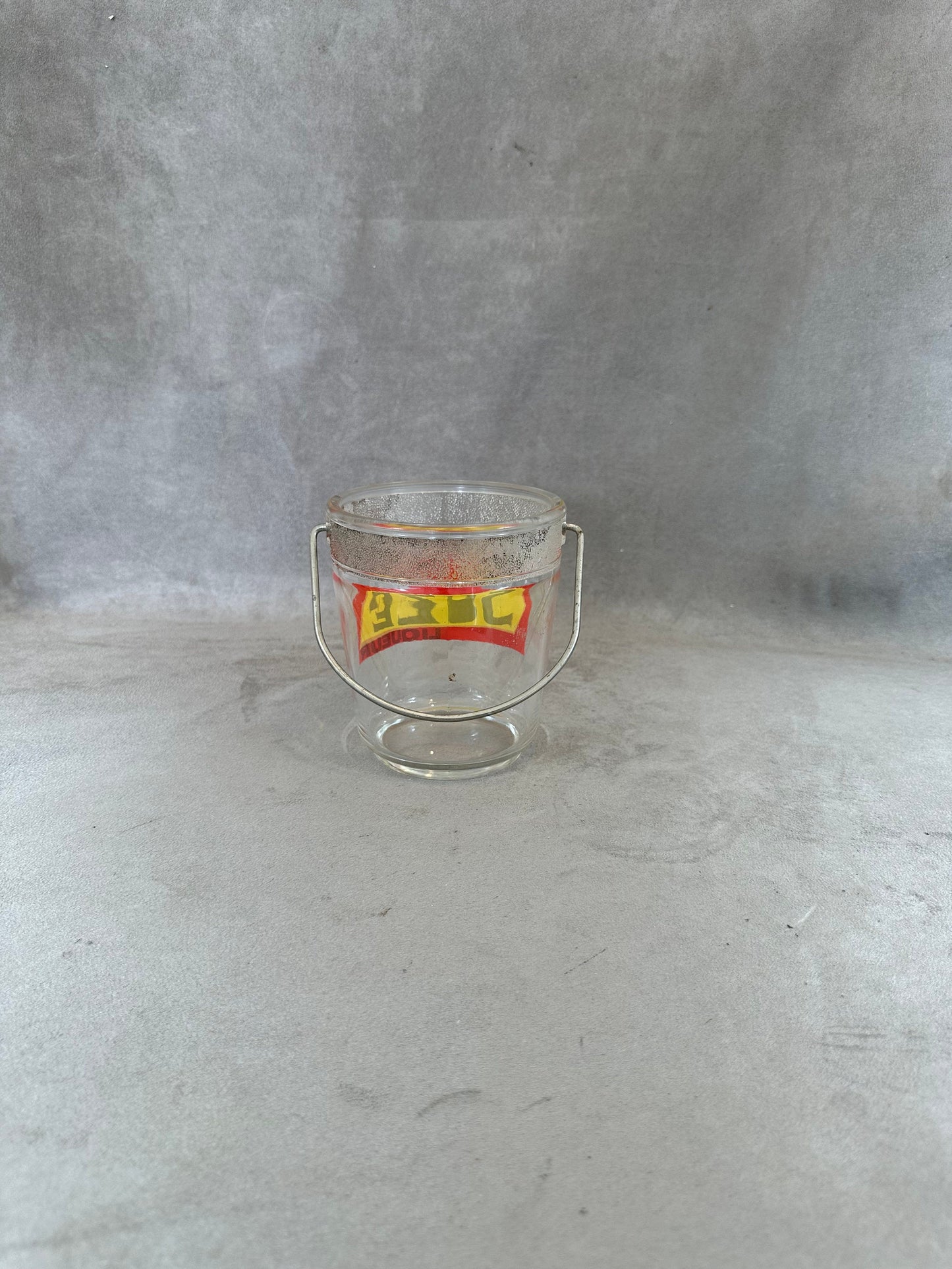 RARE Seau à glaçons en verre Suze vintage 1970