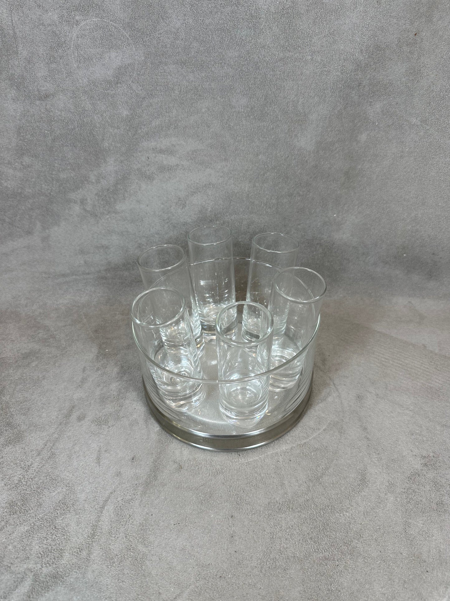 RARE Belvedere French Vodka Glass and Steel Vodka Set