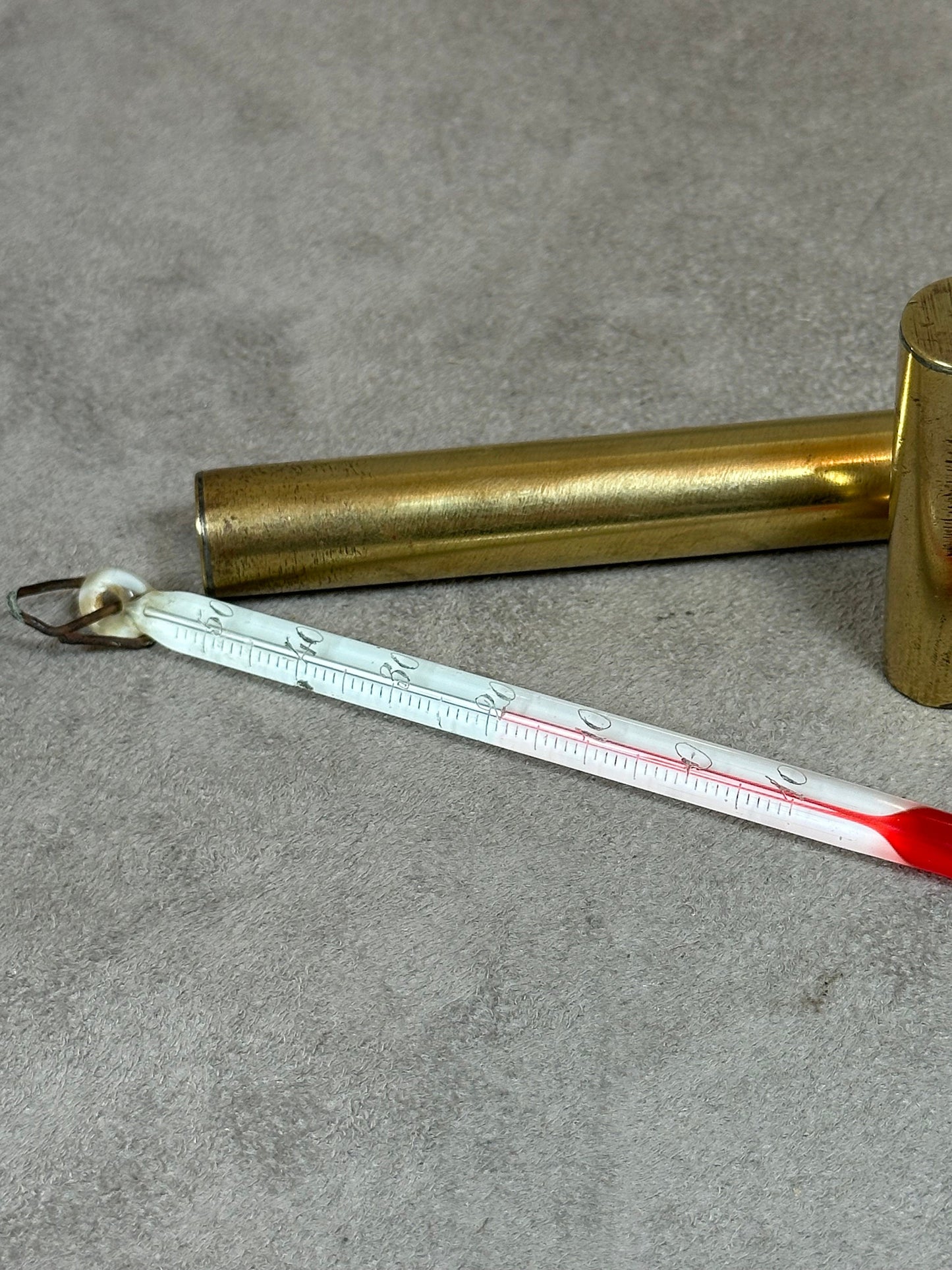 RARE Metal Champagne Thermometer, Made in France, Vintage 1960