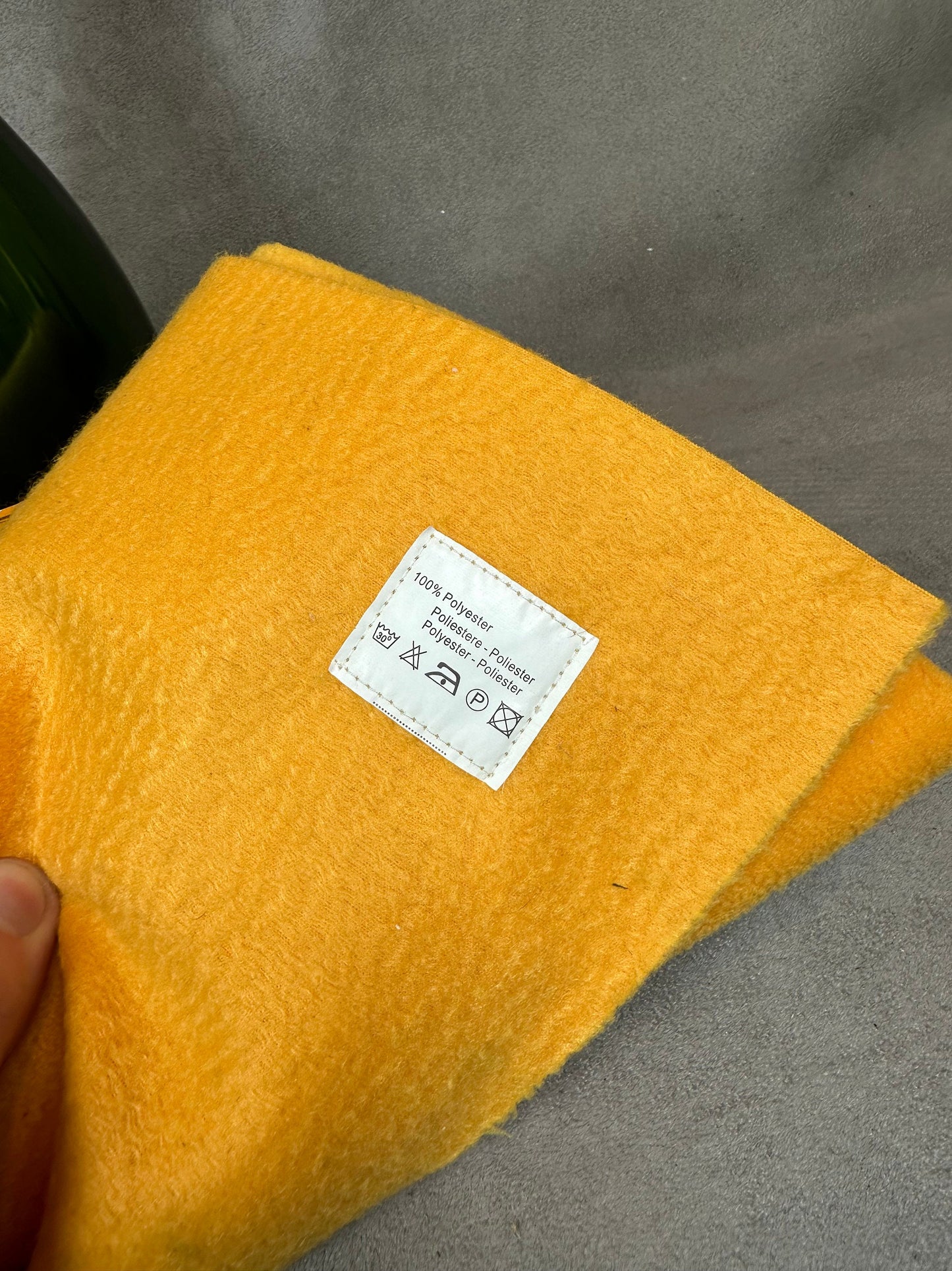 Veuve Clicquot Orange Polyester Scarf 1990s