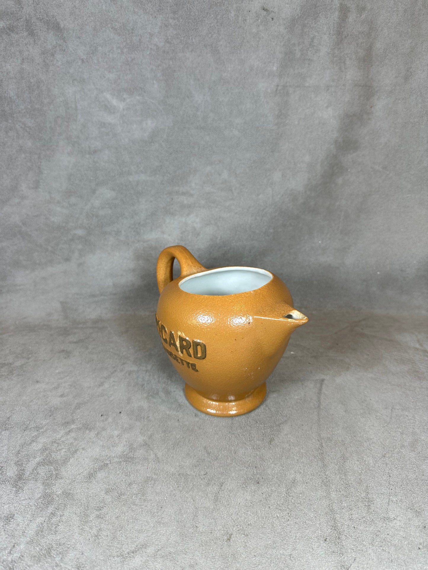 Ricard brown ceramic pitcher Made in France 1970s